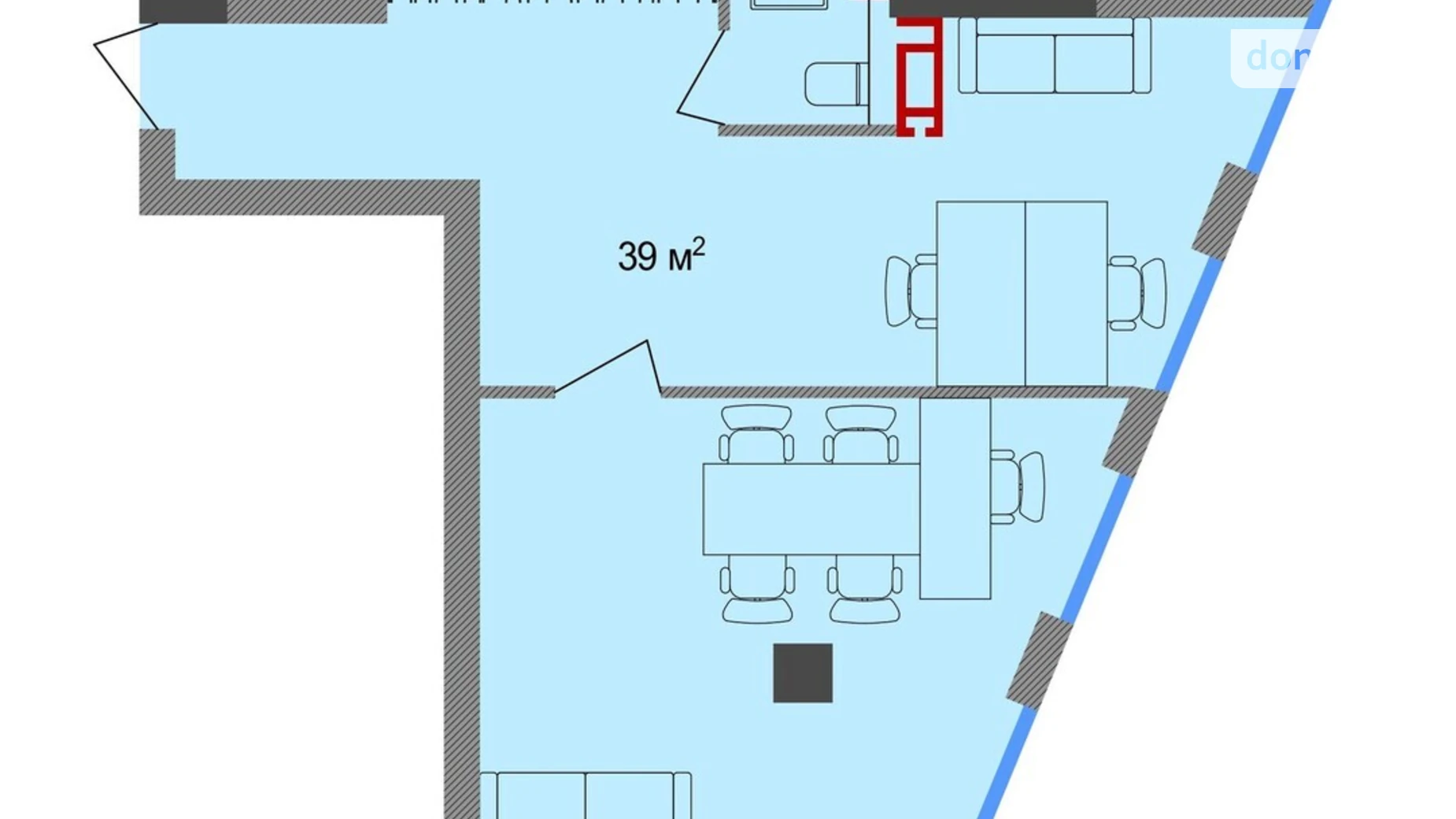 Продается офис 39 кв. м в бизнес-центре, цена: 78000 $ - фото 2