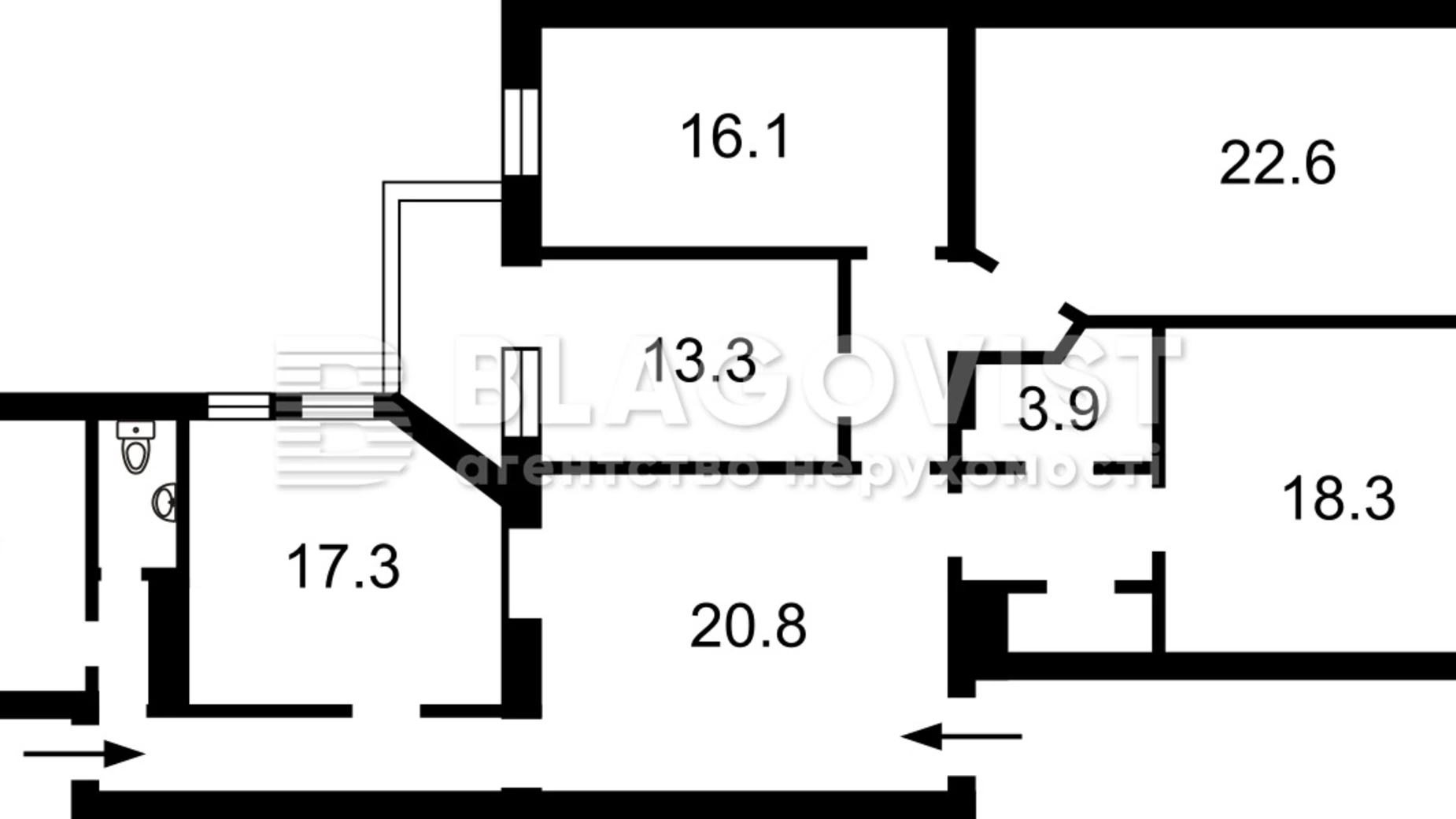 Продается 3-комнатная квартира 152 кв. м в Киеве, ул. Шота Руставели, 30Б - фото 2