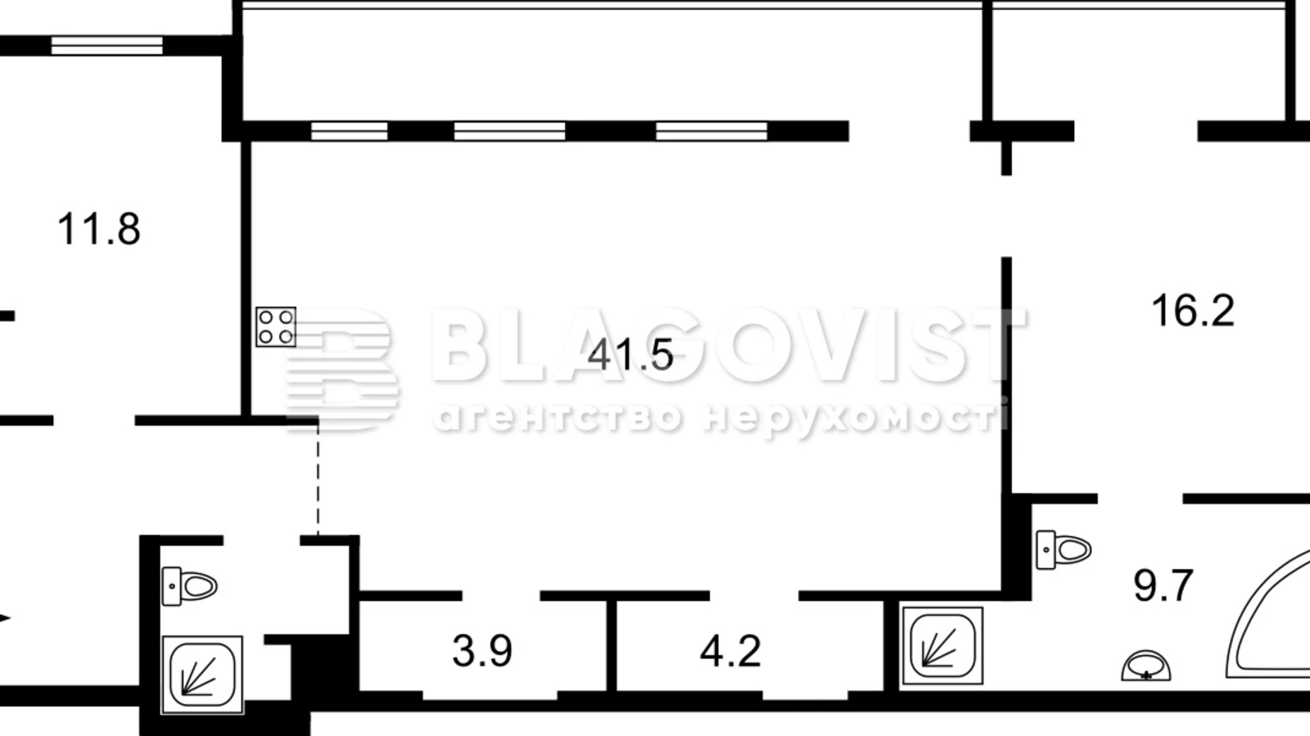 Продается 3-комнатная квартира 103 кв. м в Киеве, ул. Шота Руставели, 27 - фото 2