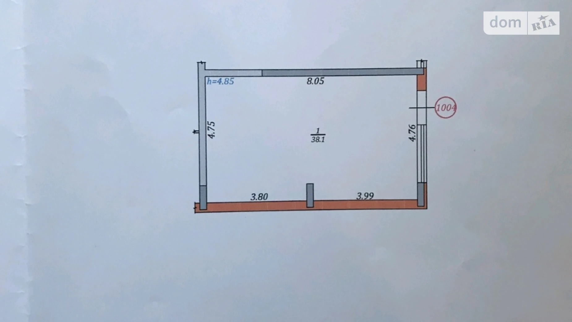 Здається в оренду приміщення вільного призначення 38.1 кв. м в 9-поверховій будівлі, цена: 500 $ - фото 5