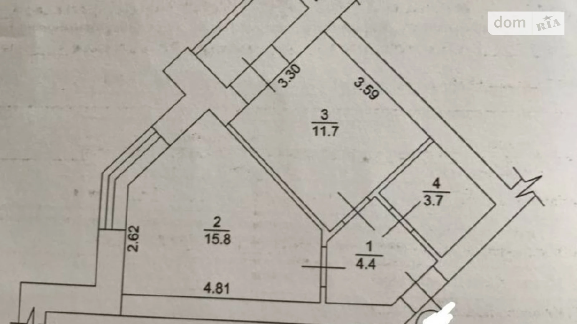 Продається 1-кімнатна квартира 37.3 кв. м у Ірпені, вул. Ольги Кобилянської(Достоєвського), 1В/1 - фото 2