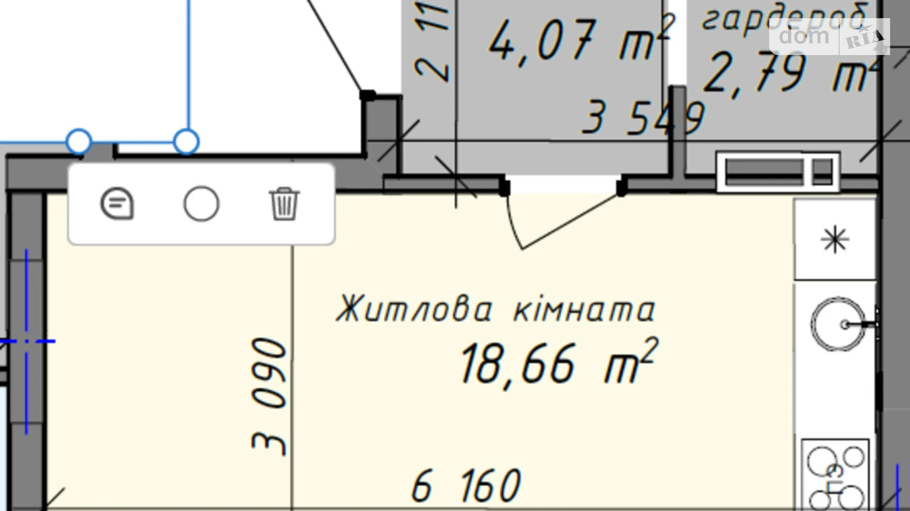 Продается 1-комнатная квартира 344 кв. м в Одессе, ул. Михаила Грушевского, 49 - фото 2