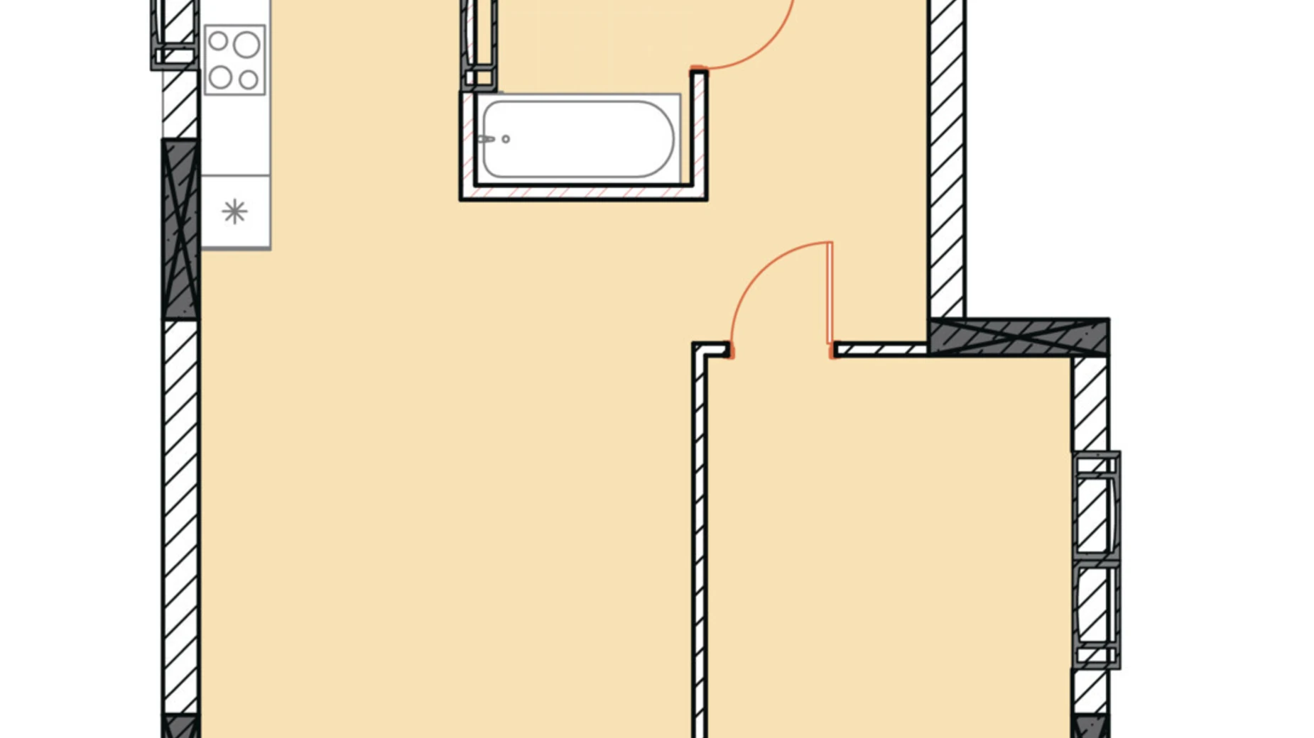 Продается 1-комнатная квартира 53.09 кв. м в Ирпене, Гостомельское шоссе, 49 - фото 2