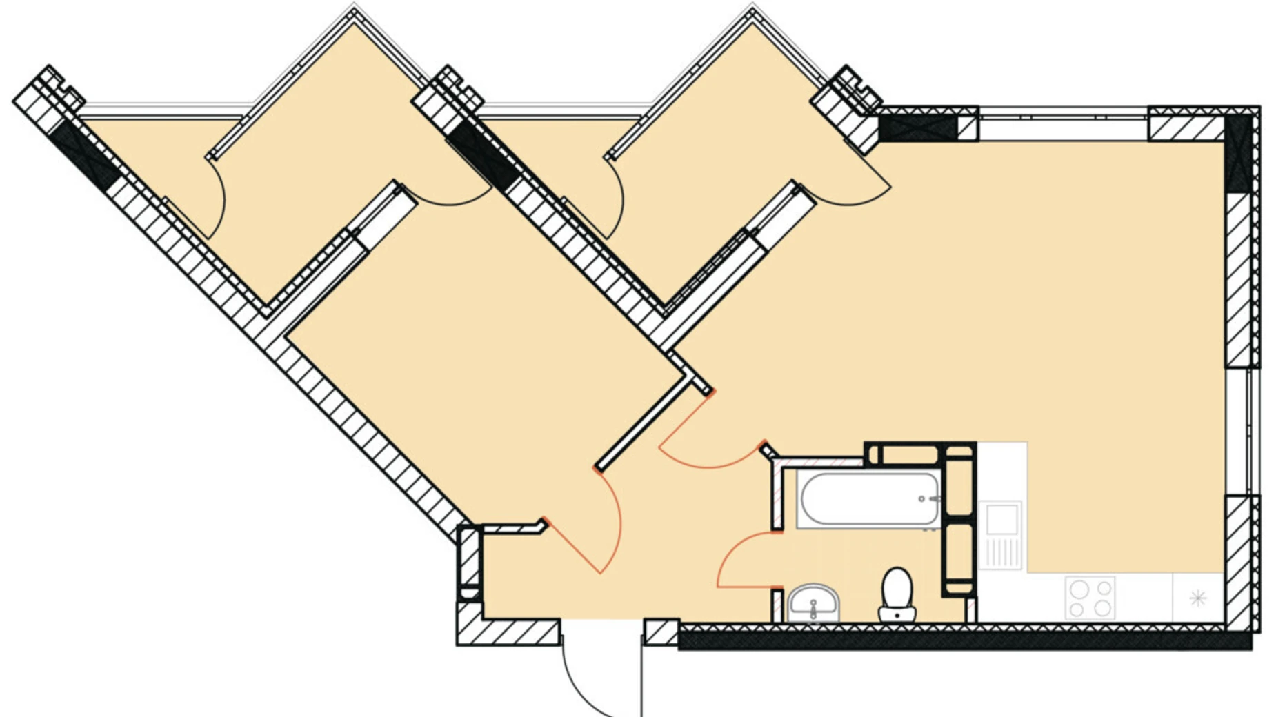 Продается 2-комнатная квартира 56.82 кв. м в Ирпене, Гостомельское шоссе, 49 - фото 2