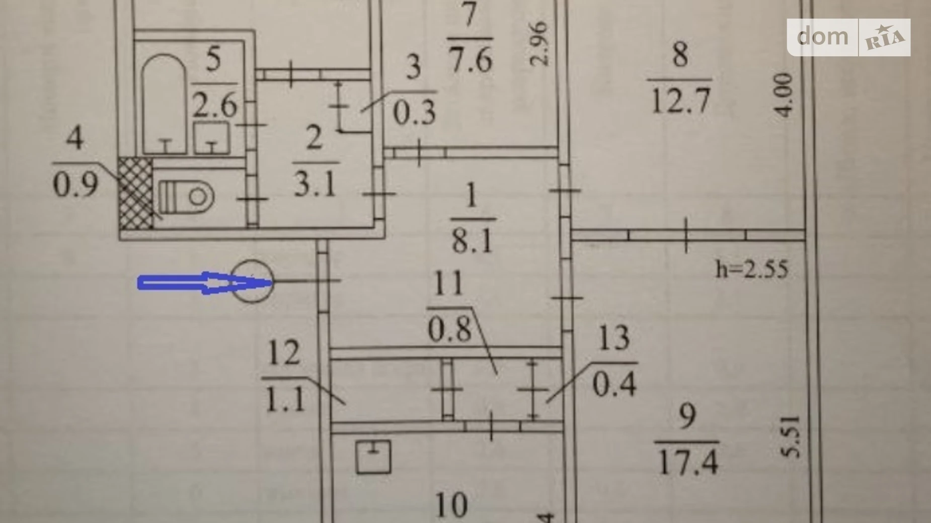 Продается 4-комнатная квартира 76 кв. м в Кривом Роге, цена: 23000 $ - фото 3