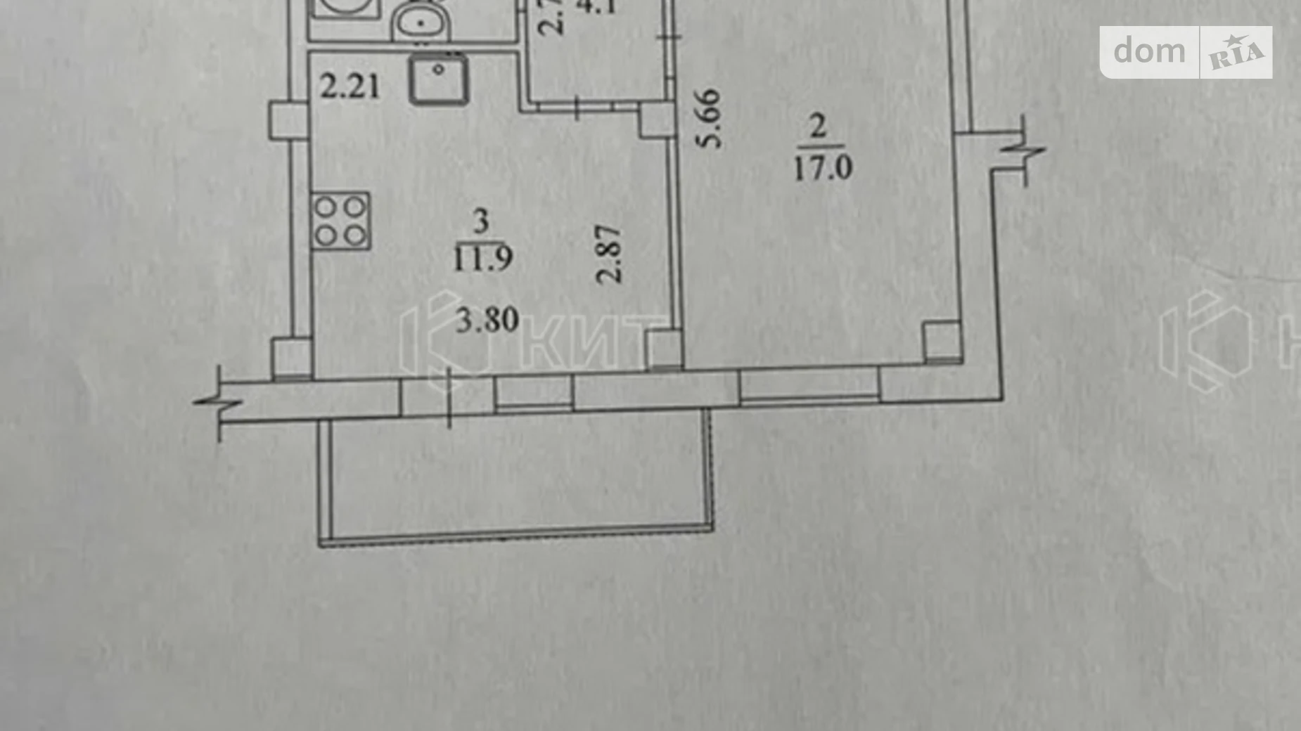 Продается 1-комнатная квартира 38 кв. м в Харькове, ул. Зерновая, 47 - фото 4