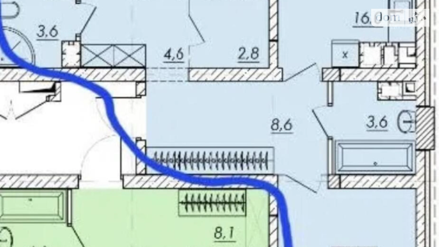 Продается 3-комнатная квартира 93 кв. м в Одессе, ул. Прохоровская, 40 корпус 5 - фото 3