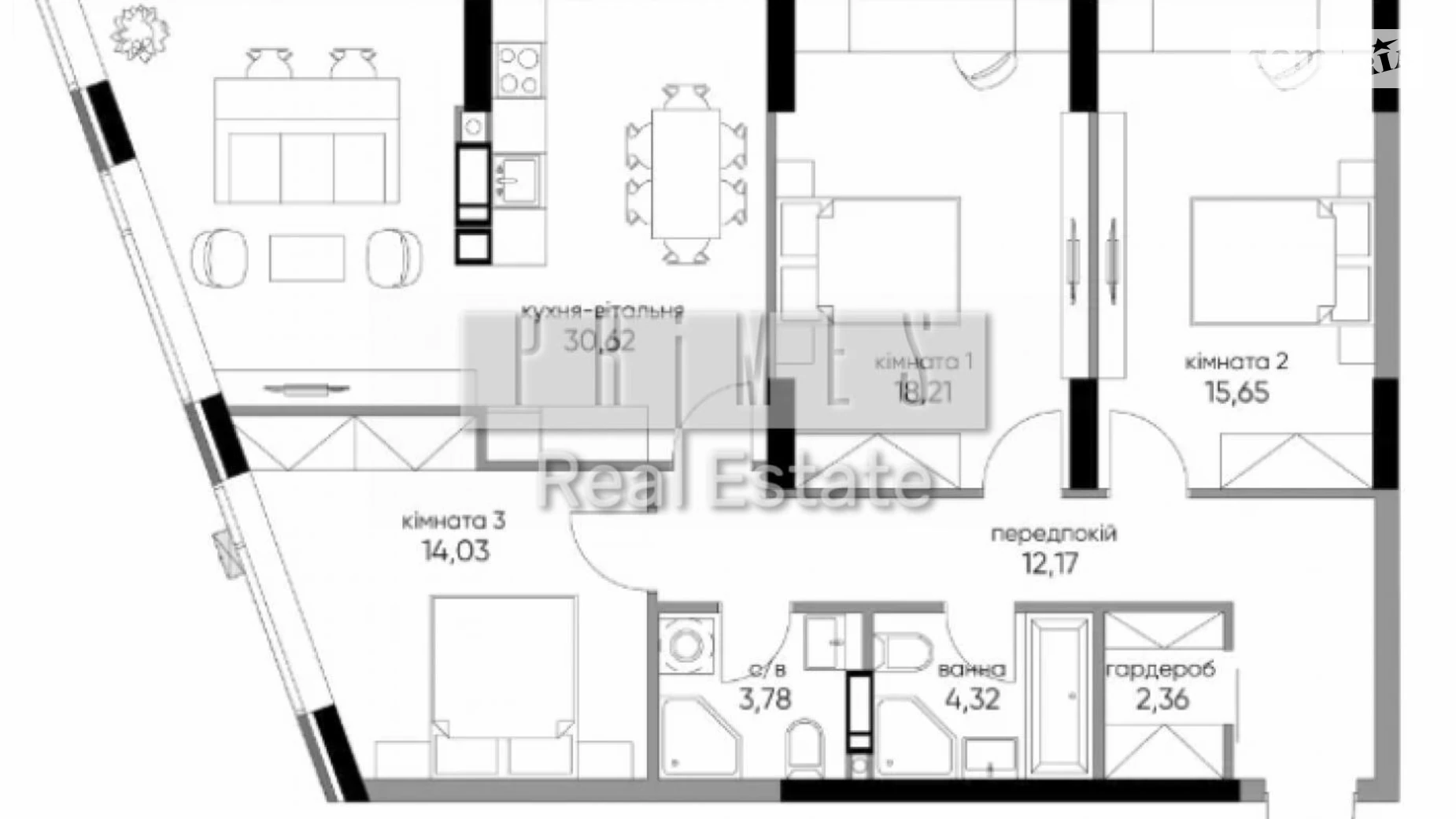 Продается 3-комнатная квартира 102 кв. м в Киеве, ул. Князя Романа Мстиславича(Генерала Жмаченко), 26 - фото 2