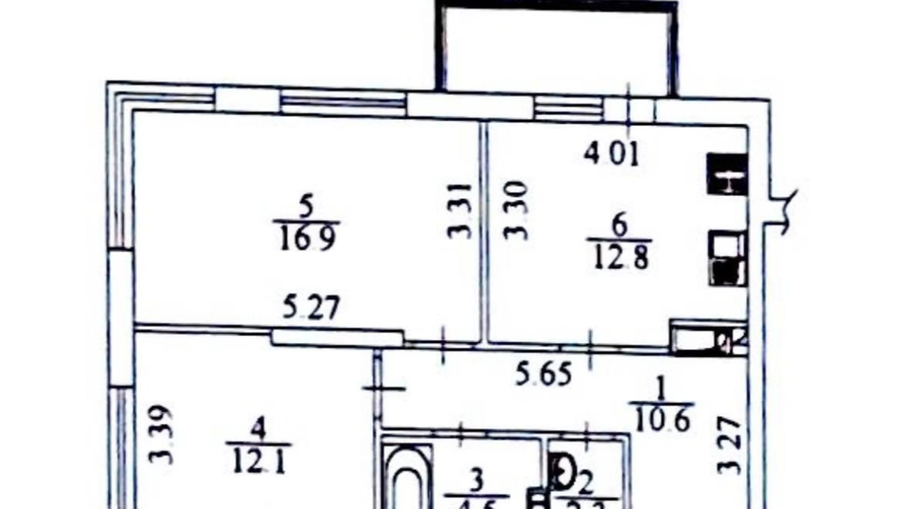 Продается 2-комнатная квартира 63 кв. м в Киеве, ул. Академика Заболотного, 15Б - фото 3