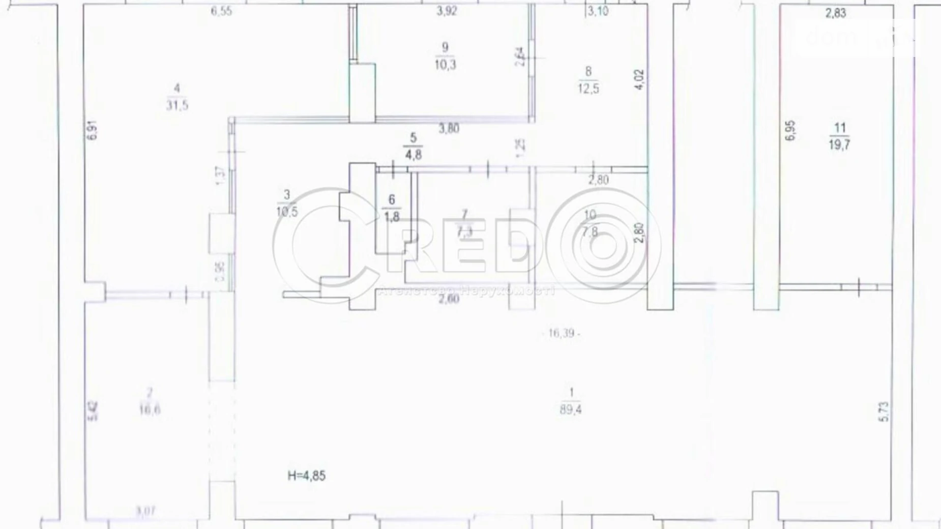 Сдается в аренду помещения свободного назначения 212.2 кв. м в 4-этажном здании, цена: 74270 грн - фото 4