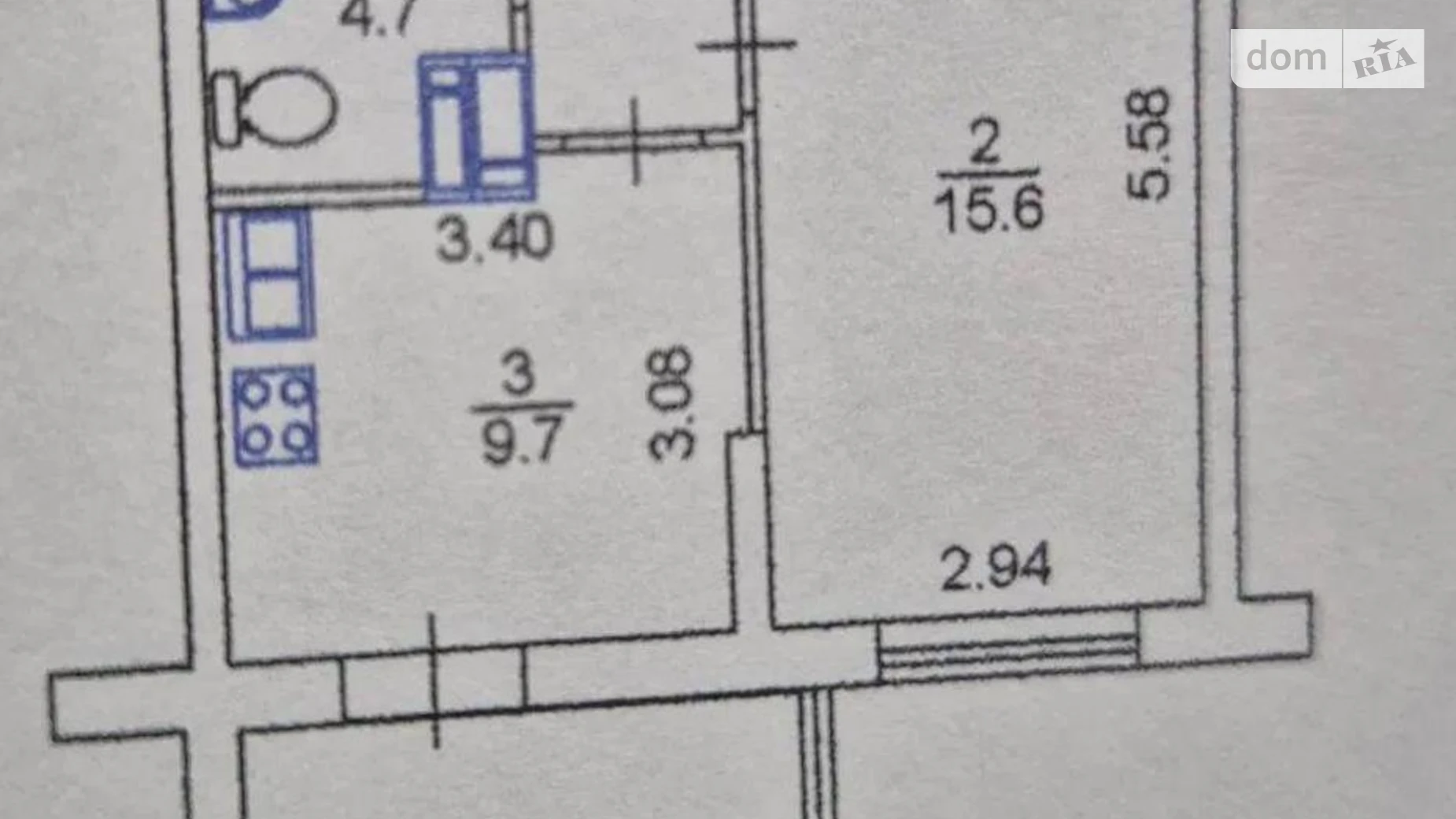 Продається 1-кімнатна квартира 37 кв. м у Києві, вул. Архітектора Вербицького, 1В - фото 2
