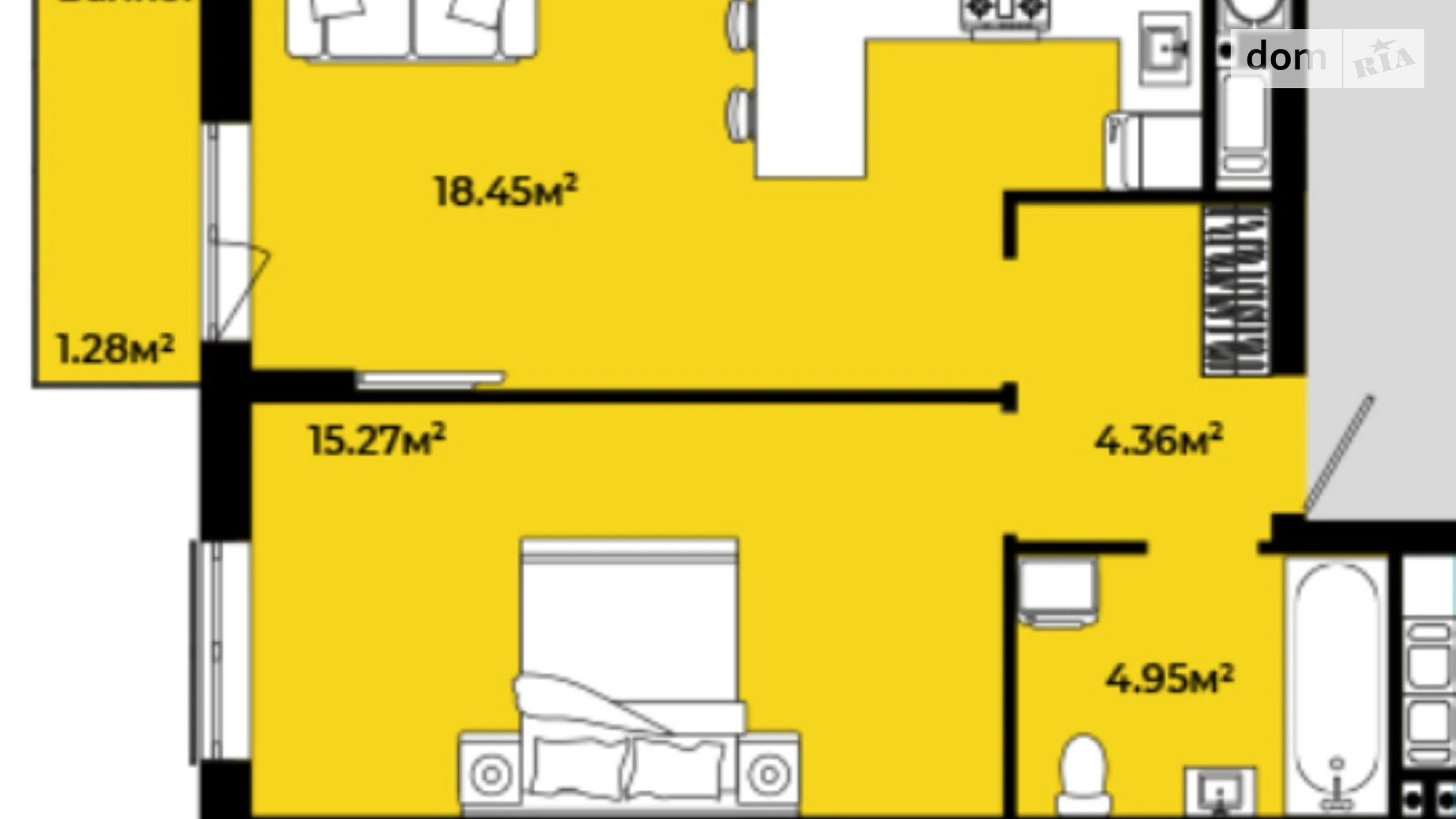 Продается 1-комнатная квартира 45.96 кв. м в Сокольниках, ул. Львовская боковая - фото 3