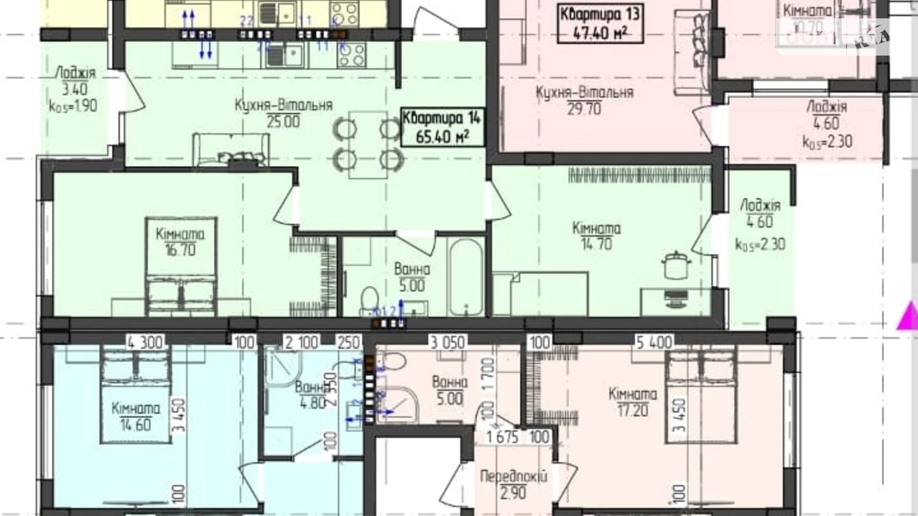 Продается 2-комнатная квартира 65.4 кв. м в Сторожнице, ул. Цветная - фото 4