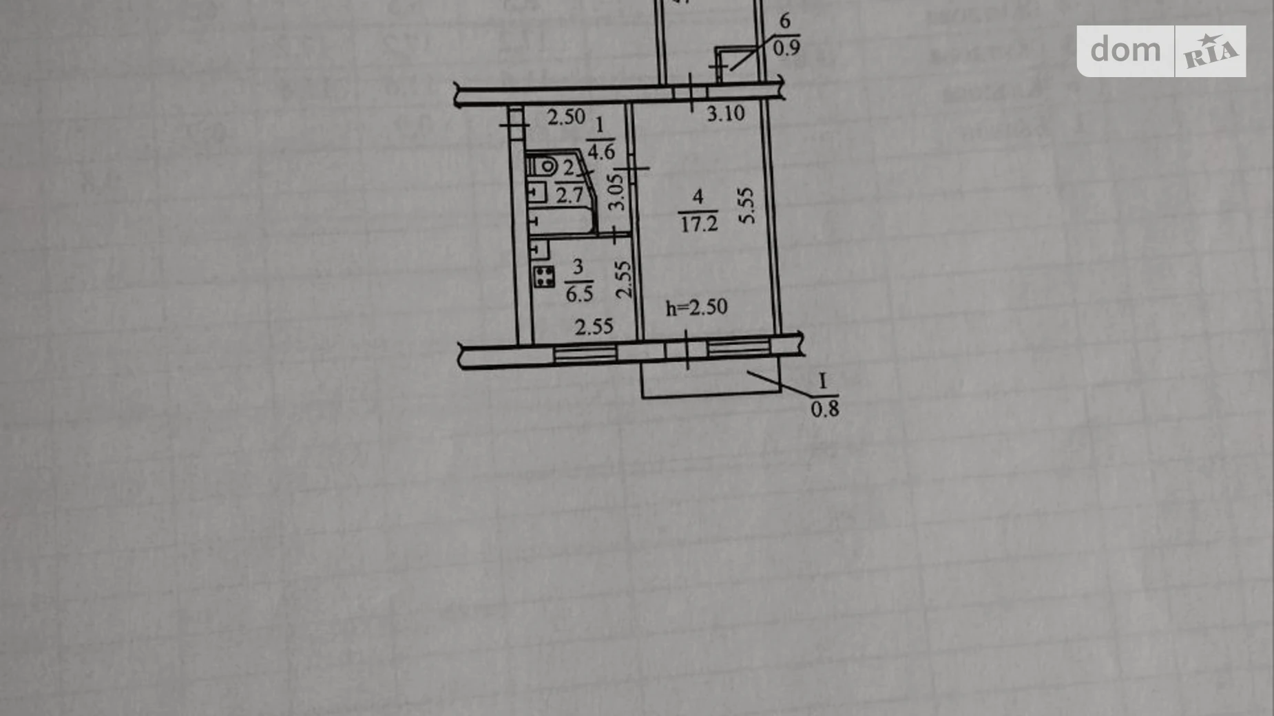 Продается 2-комнатная квартира 44.2 кв. м в Днепре, просп. Хмельницкого Богдана, 12Г - фото 2