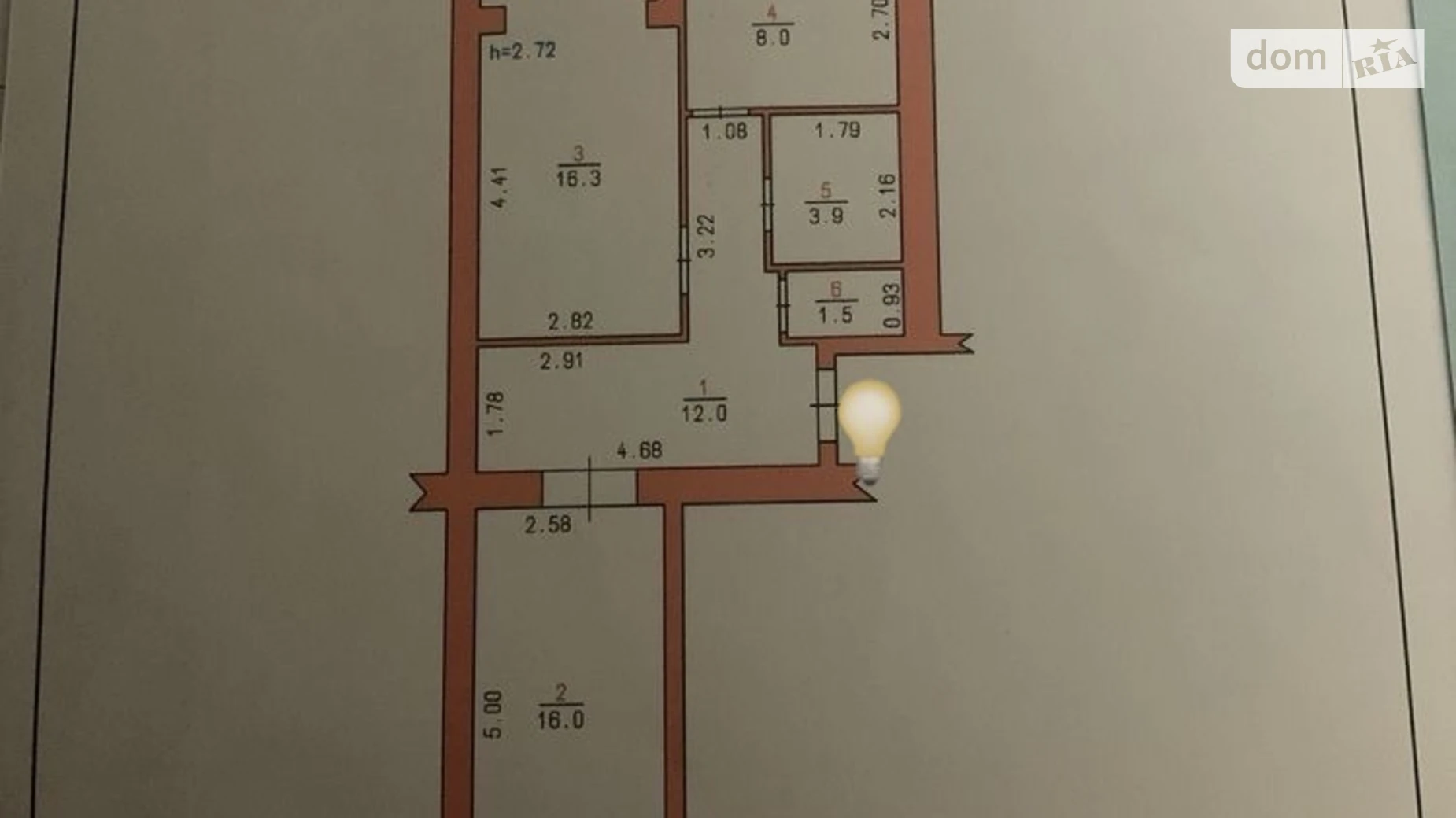 Продается 2-комнатная квартира 57.7 кв. м в Хмельницком, ул. Сечевых Стрельцов - фото 2