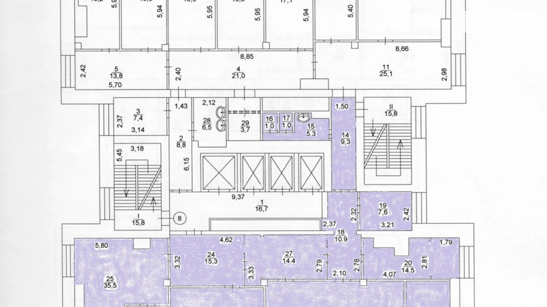 Сдается в аренду офис 222.8 кв. м в бизнес-центре, цена: 71296 грн - фото 2