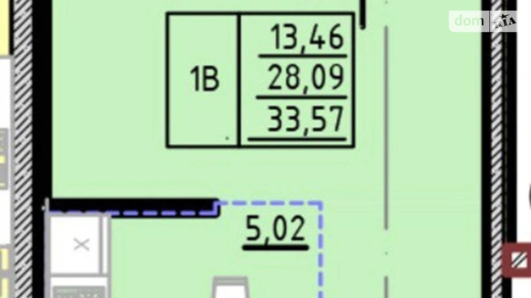 Продается 1-комнатная квартира 33.6 кв. м в Одессе, ул. Ивана Франко, 40 корпус 2 - фото 2