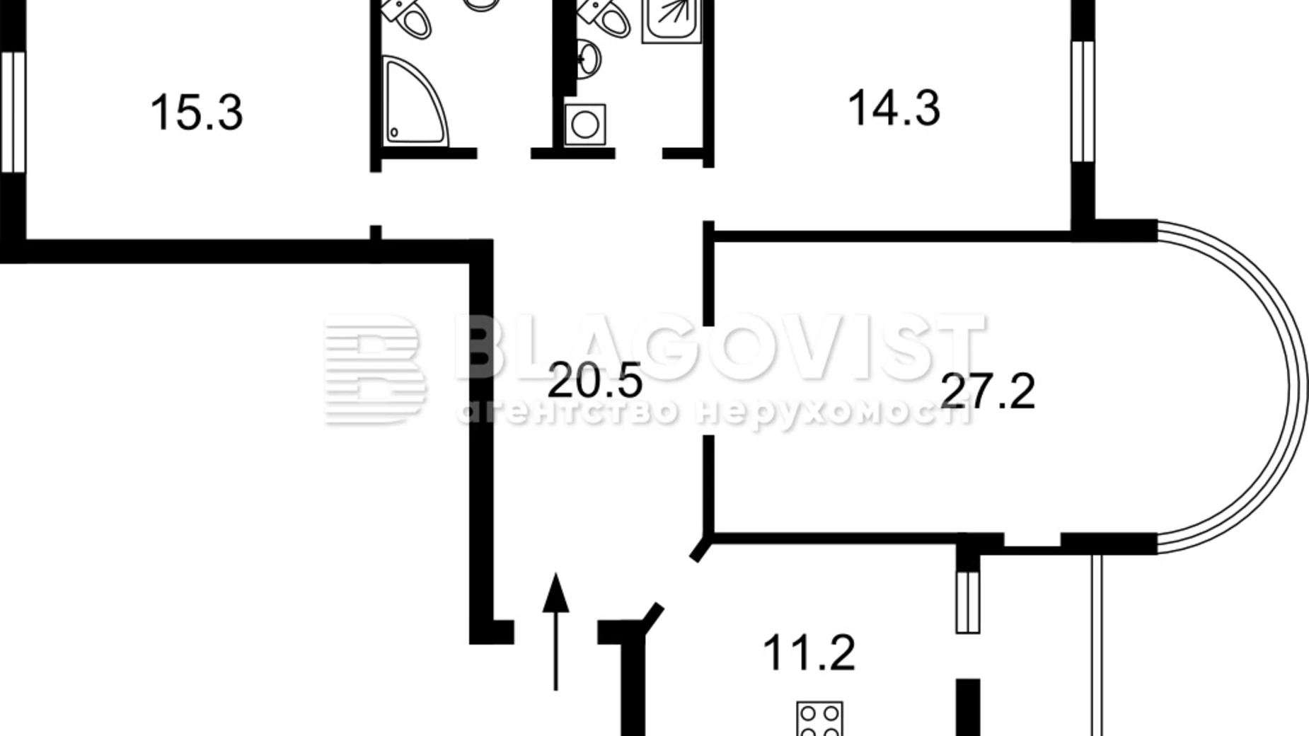 Продается 3-комнатная квартира 104 кв. м в Киеве, ул. Дмитриевская, 69 - фото 2