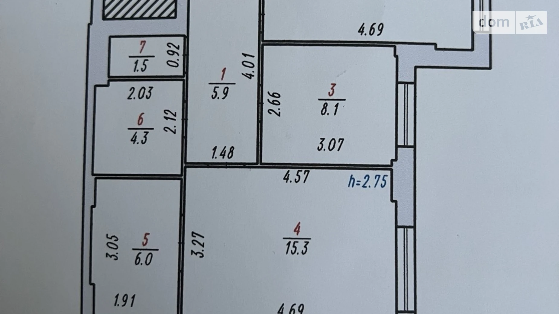 Продается 2-комнатная квартира 54 кв. м в Хмельницком, ул. Свободы, 12А - фото 3