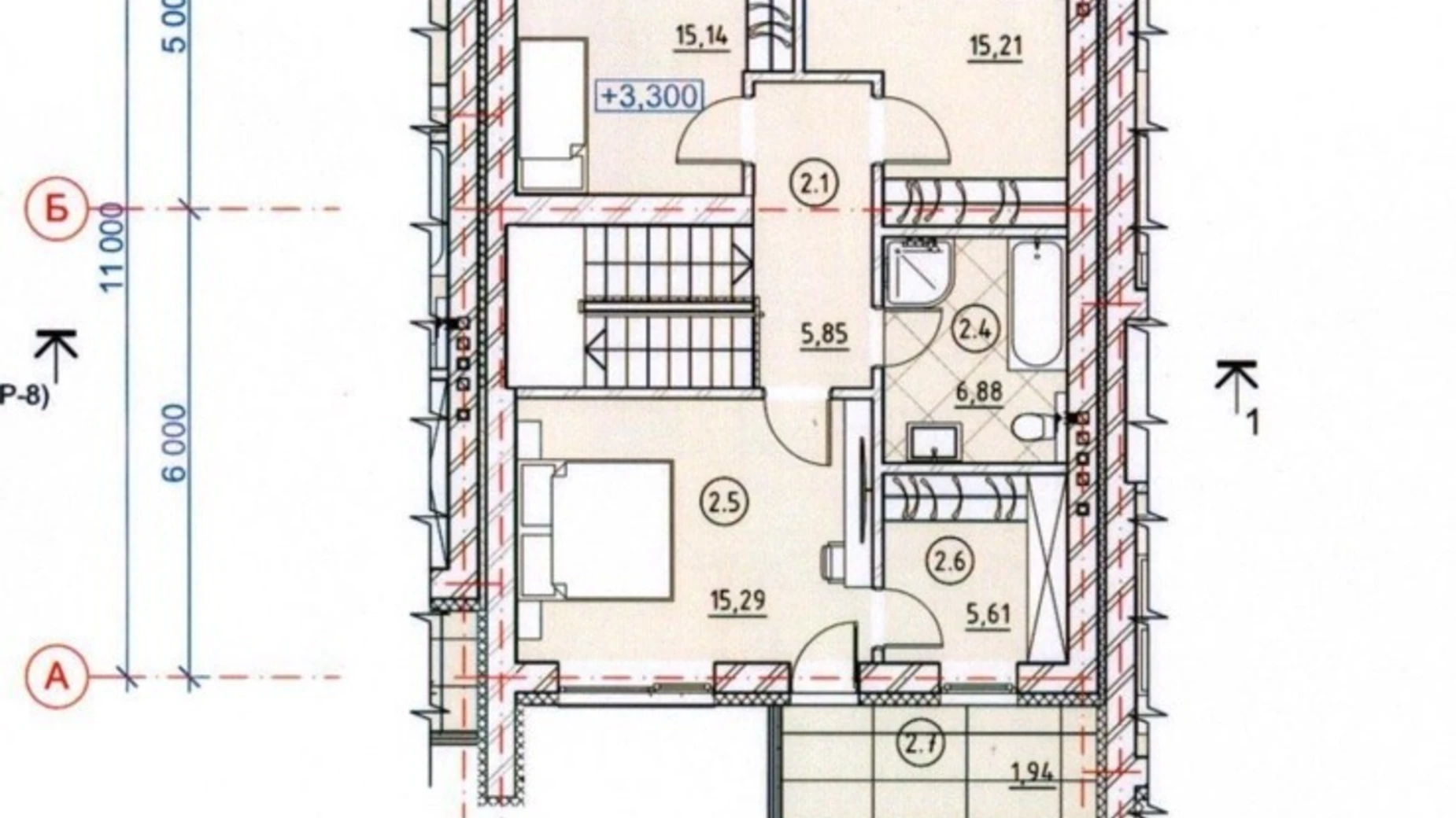 Продается часть дома 134.15 кв. м с бассейном, цена: 237000 $ - фото 5
