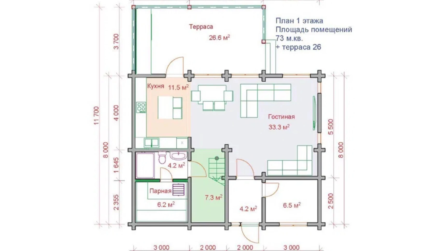 Продается дом на 2 этажа 160 кв. м с садом, цена: 230000 $ - фото 3