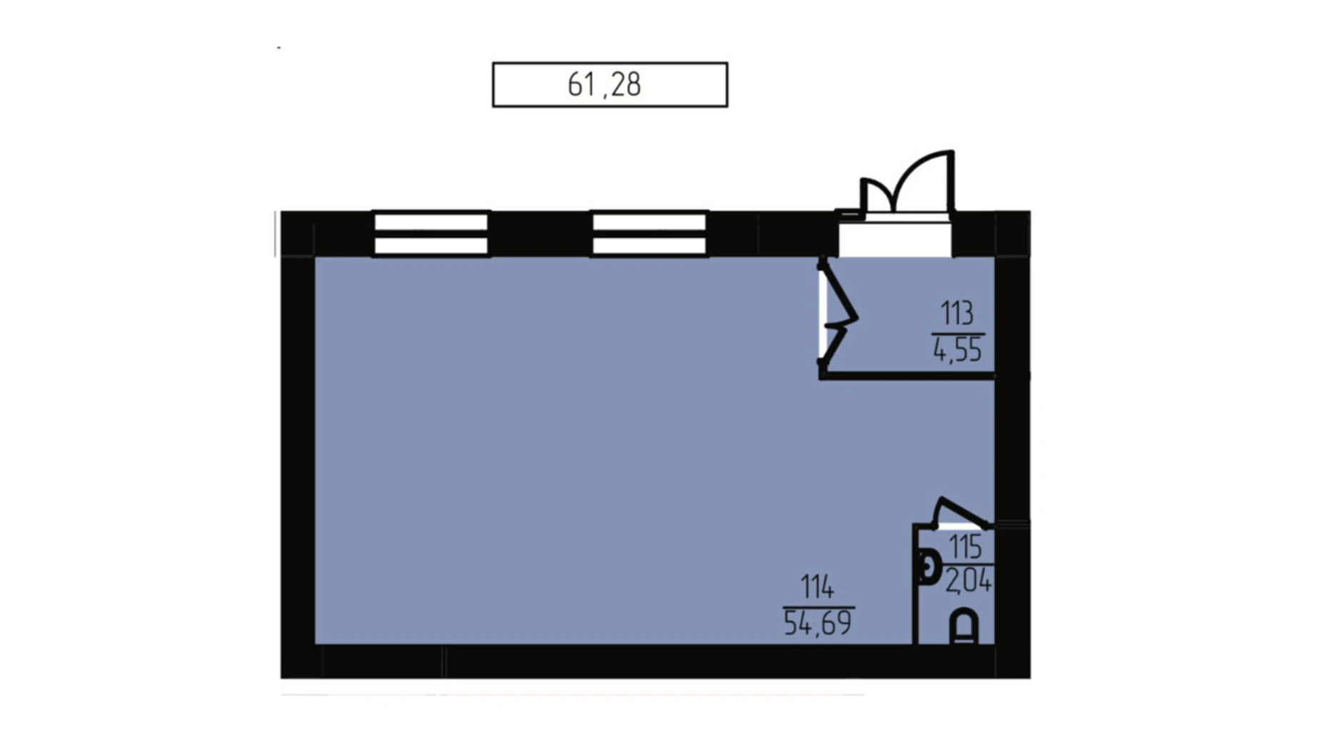 Продается офис 61.28 кв. м в бизнес-центре, цена: 121947 $ - фото 2