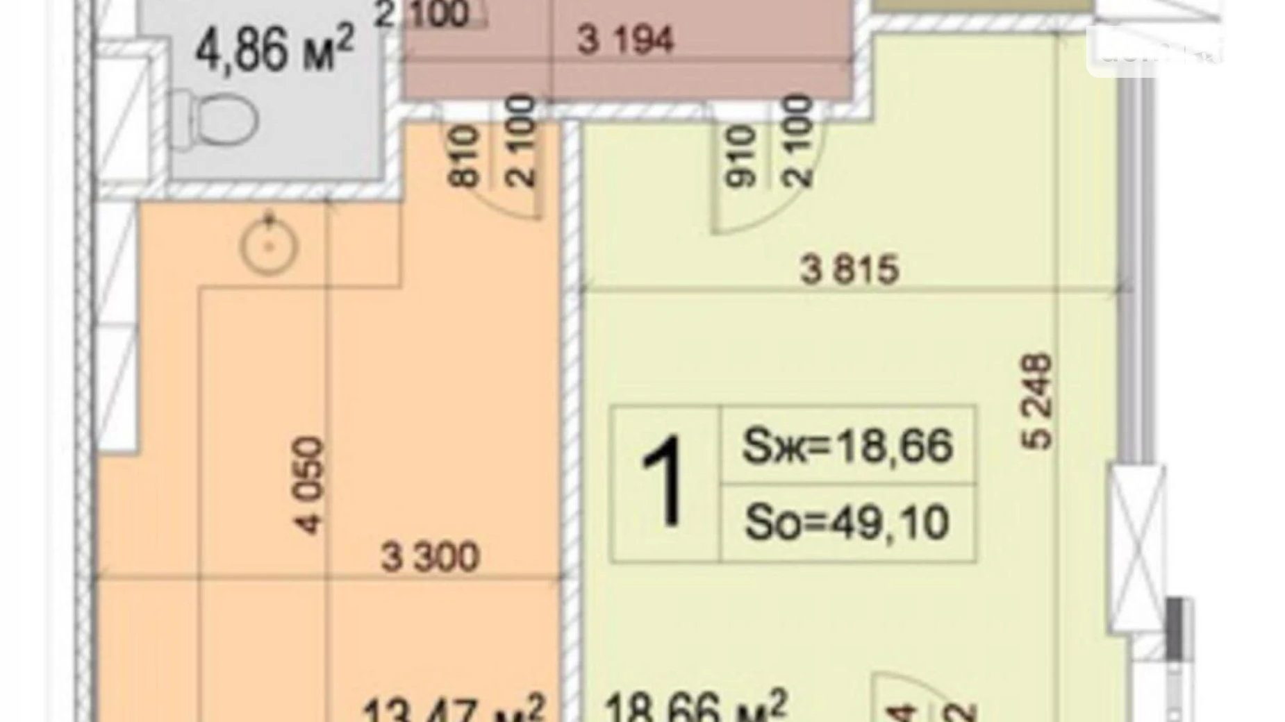 Продается 1-комнатная квартира 49 кв. м в Киеве, ул. Андрея Верхогляда(Драгомирова), 3 - фото 3