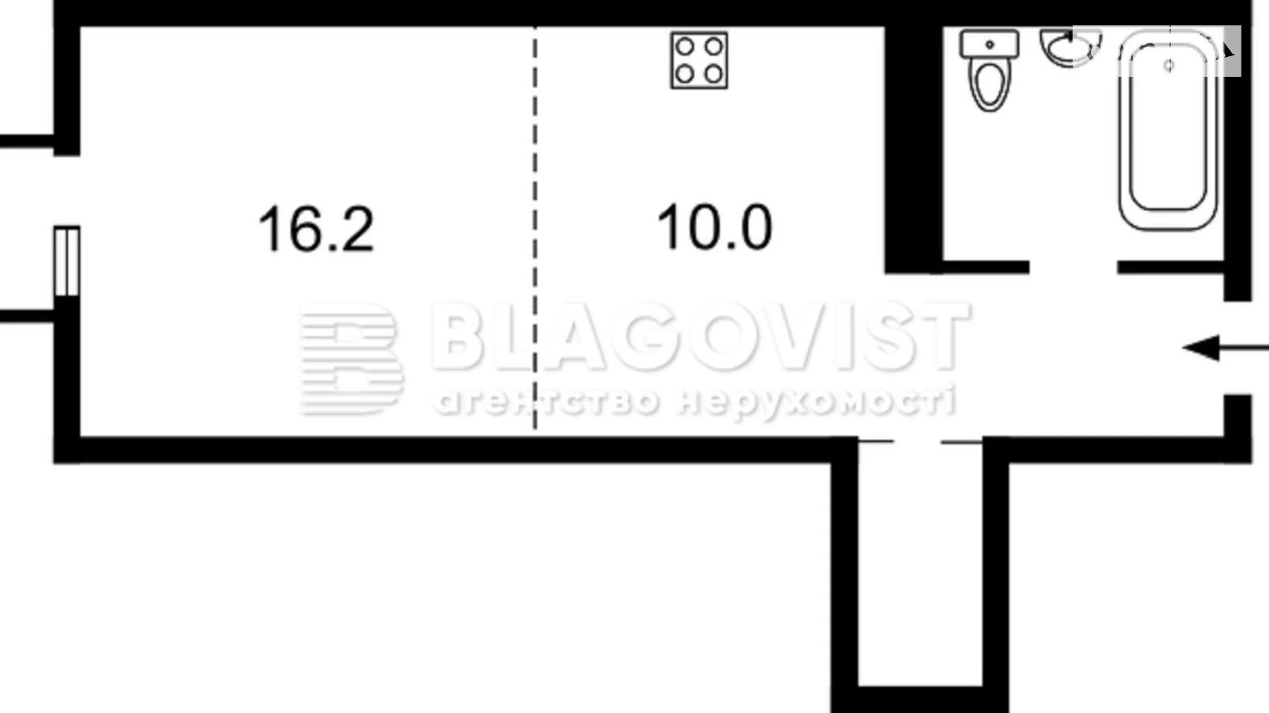 Продається 1-кімнатна квартира 35 кв. м у Києві, просп. Берестейський(Перемоги), 5В - фото 2