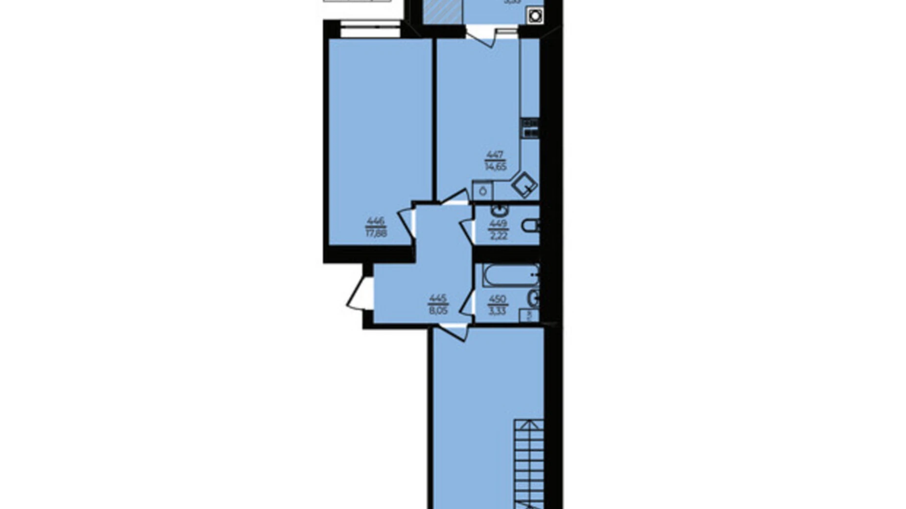 Продается 4-комнатная квартира 145.25 кв. м в Хмельницком, ул. Озерная, 20/4Б - фото 2