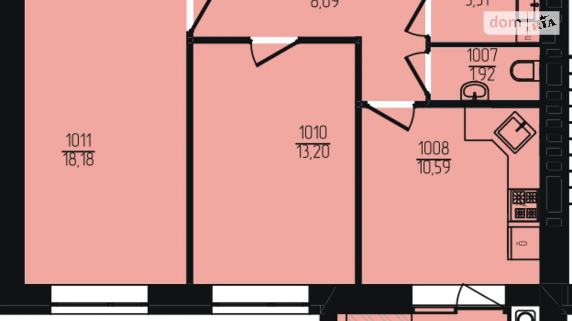 Продается 2-комнатная квартира 57 кв. м в Хмельницком, ул. Озерная, 20/4Б - фото 2