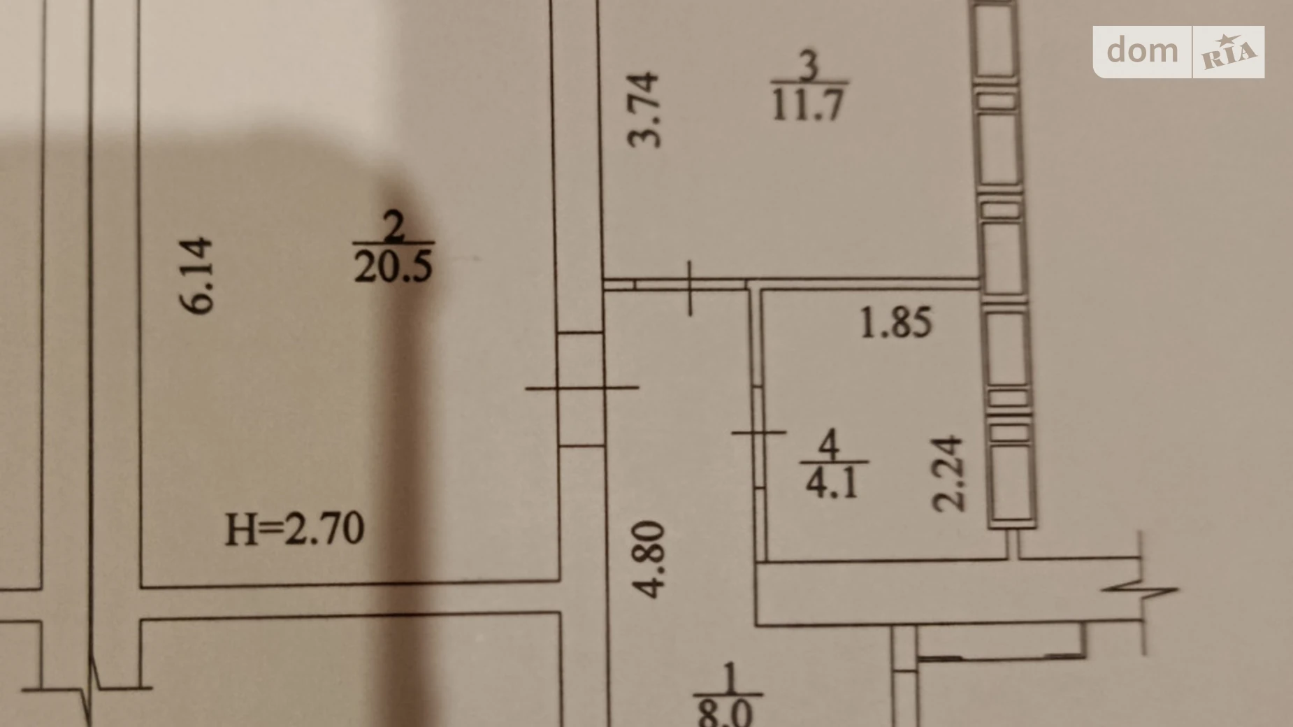 Продается 1-комнатная квартира 46.3 кв. м в Харькове, ул. Заливная, 2 - фото 2