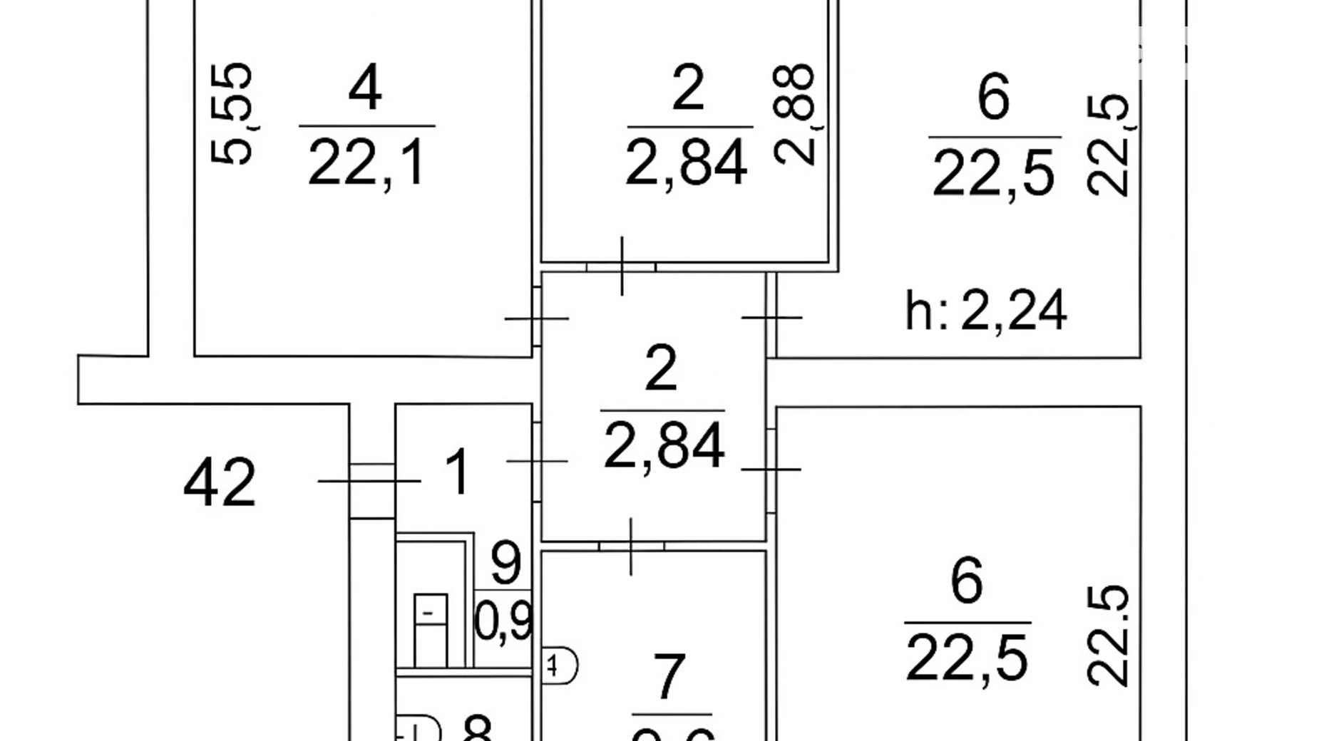 Продается 4-комнатная квартира 113.41 кв. м в Киеве, ул. Гоголевская, 36-40 - фото 2