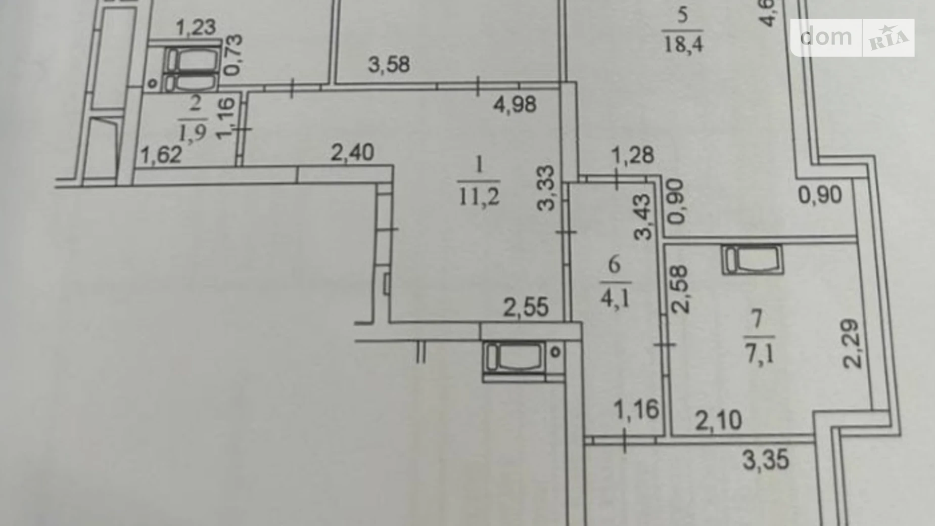 Продается 3-комнатная квартира 90.1 кв. м в Киеве, ул. Васильковская, 37Г - фото 2