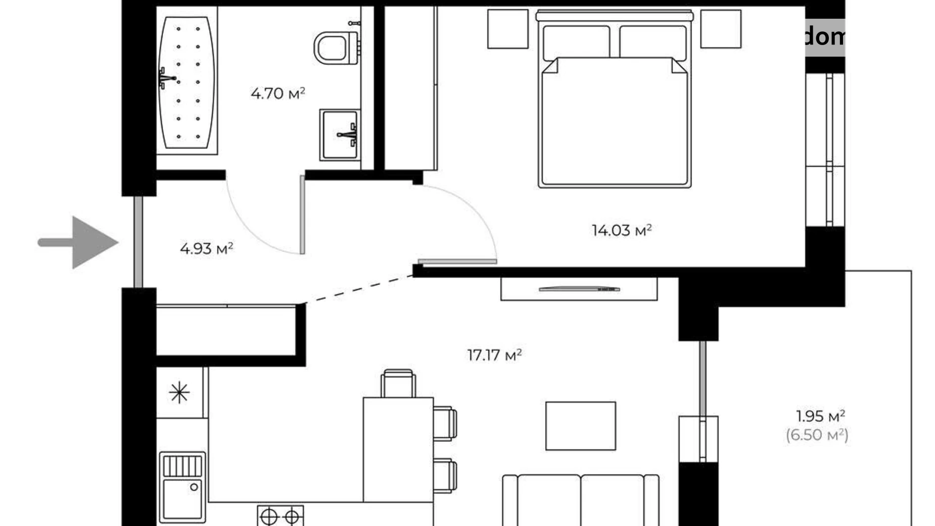 Продається 2-кімнатна квартира 78 кв. м у Ужгороді, вул. Мальовнича, 1 - фото 2