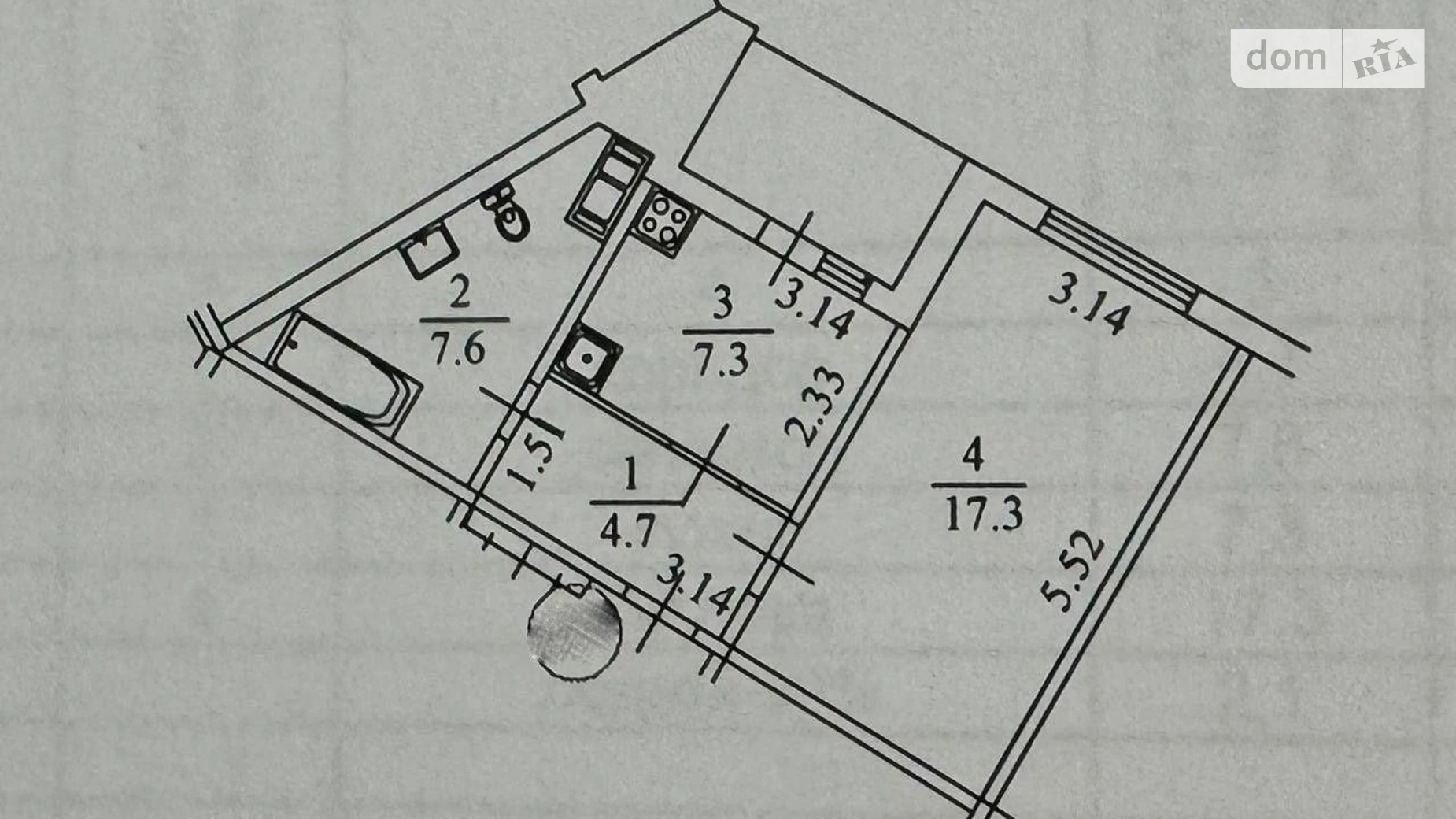 Продається 1-кімнатна квартира 39 кв. м у Києві, вул. Милославська, 18 - фото 2