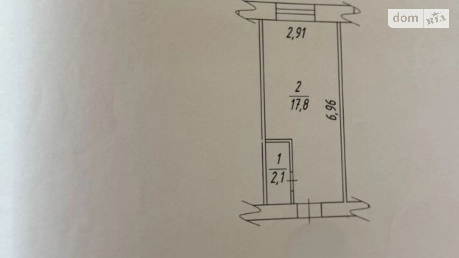 Продається 1-кімнатна квартира 19.9 кв. м у Харкові, пров. Шевченківський, 38 - фото 2