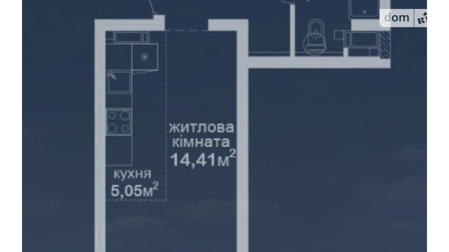 Продается 1-комнатная квартира 29.98 кв. м в Киеве, ул. Академика Заболотного, 152 - фото 5