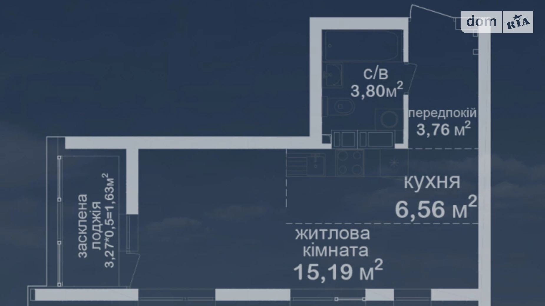 Продается 1-комнатная квартира 30.94 кв. м в Киеве, ул. Академика Заболотного, 152 - фото 4