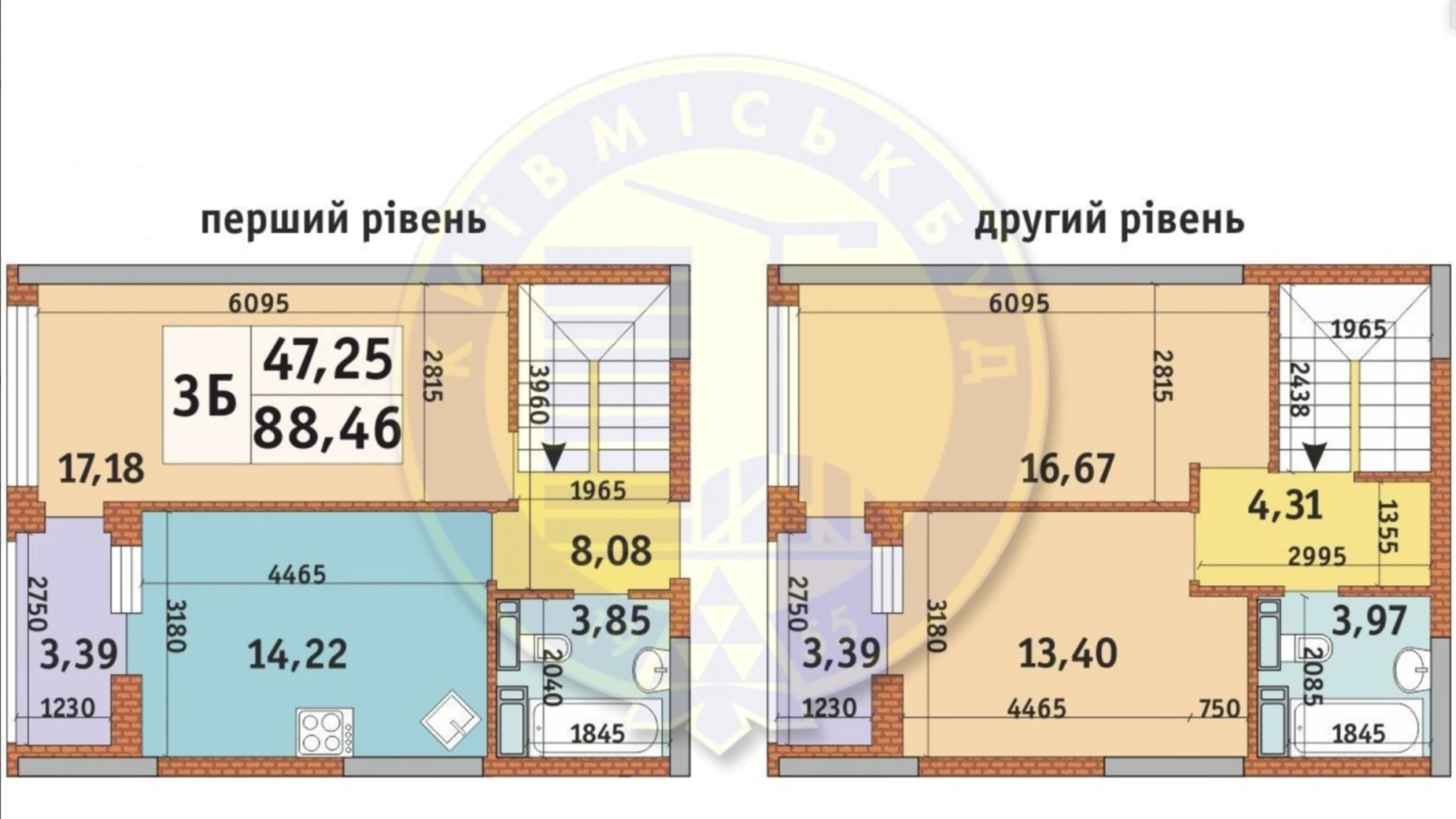 Продается 3-комнатная квартира 88.46 кв. м в Киеве, ул. Причальная, 11 - фото 2