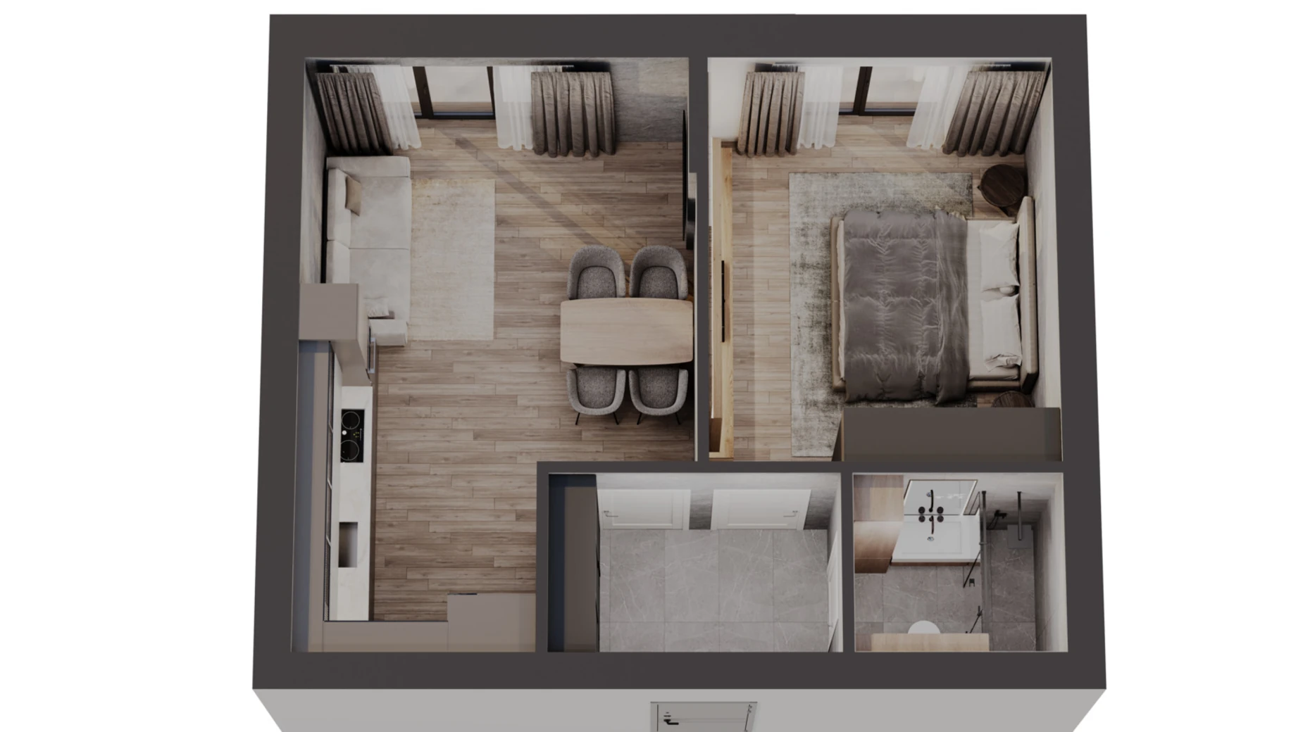 Продается 1-комнатная квартира 48 кв. м в Чагоре, ул. Международная - фото 2