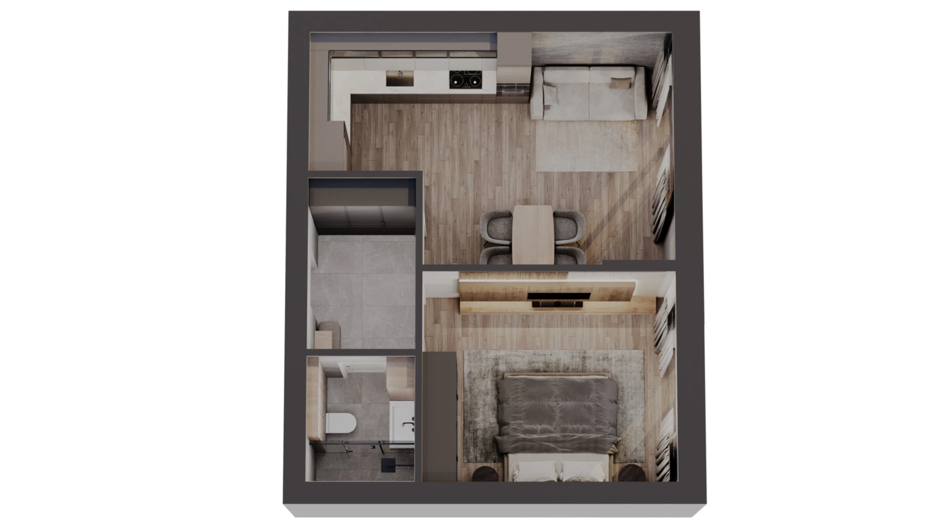 Продается 1-комнатная квартира 48 кв. м в Чагоре, ул. Международная - фото 3