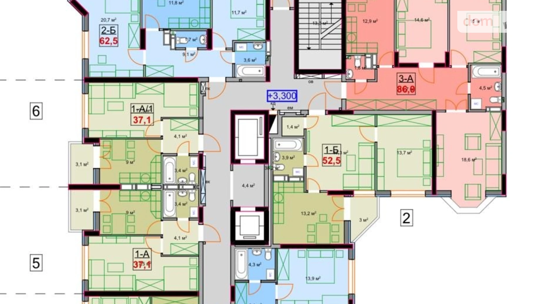 Продается 2-комнатная квартира 59.5 кв. м в Ирпене, ул. Университетская(Карла Маркса), 1Т/1 - фото 5