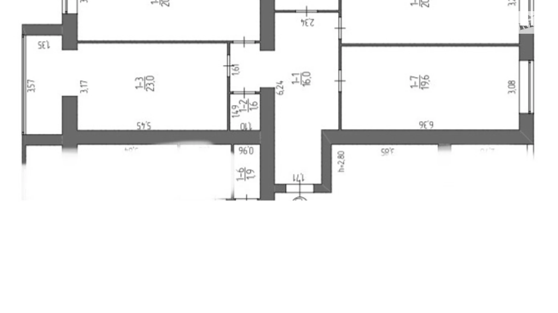 Продається 3-кімнатна квартира 106.3 кв. м у Житомирі, просп. Миру, 36 - фото 2