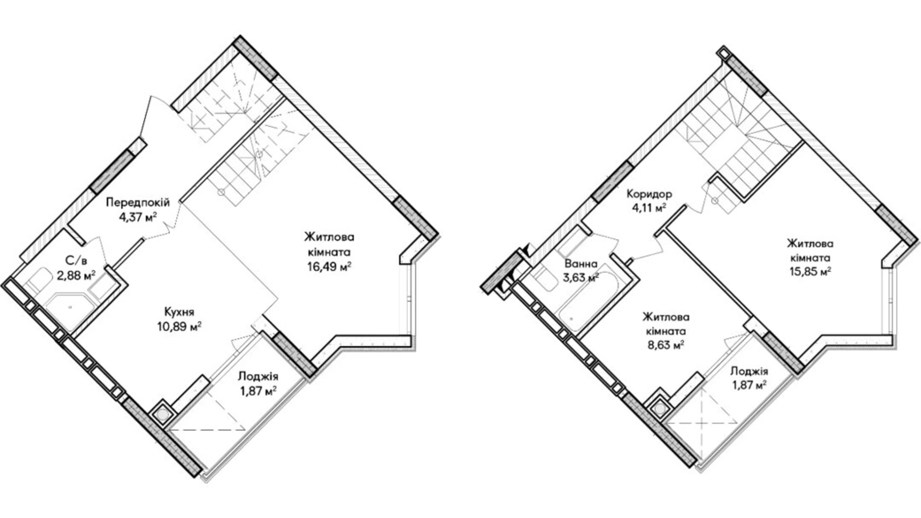 Продается 3-комнатная квартира 73 кв. м в Ирпене, ул. Ольги Кобылянской(Достоевского), 1В - фото 2
