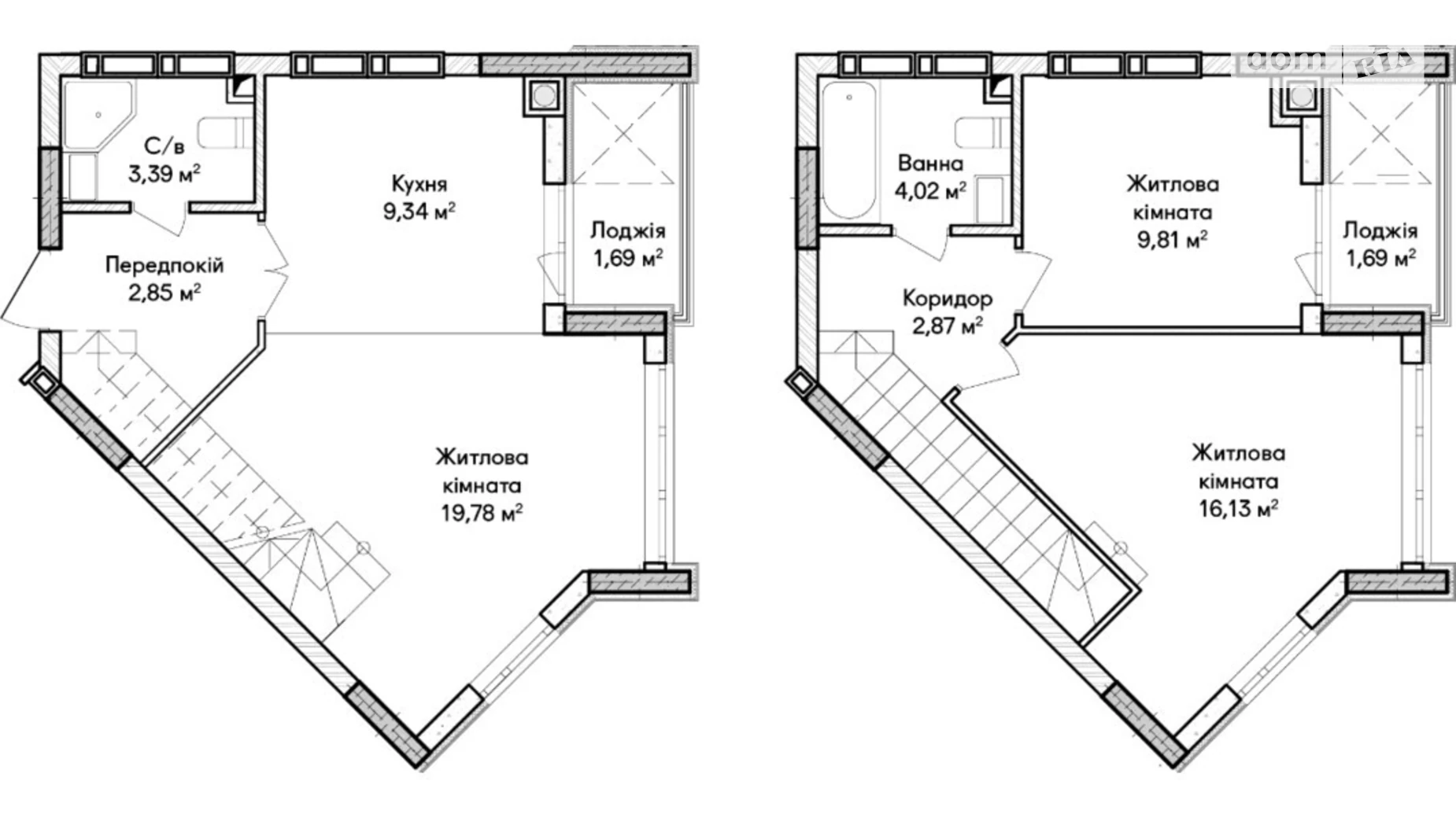 Продается 3-комнатная квартира 74 кв. м в Ирпене, ул. Ольги Кобылянской(Достоевского), 1В - фото 2