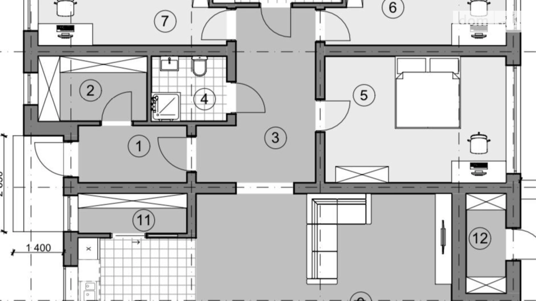 Продается одноэтажный дом 155 кв. м с балконом, цена: 180000 $ - фото 5