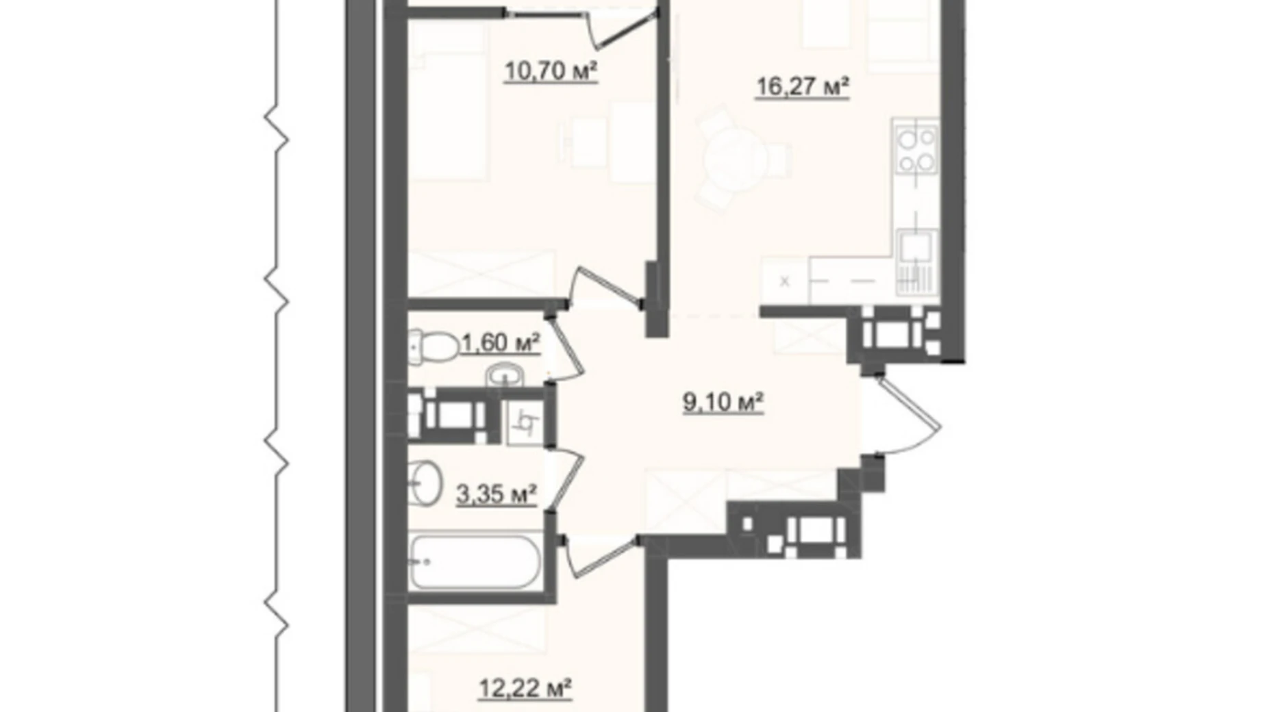 Продается 2-комнатная квартира 56.92 кв. м в Львове, цена: 82534 $ - фото 4