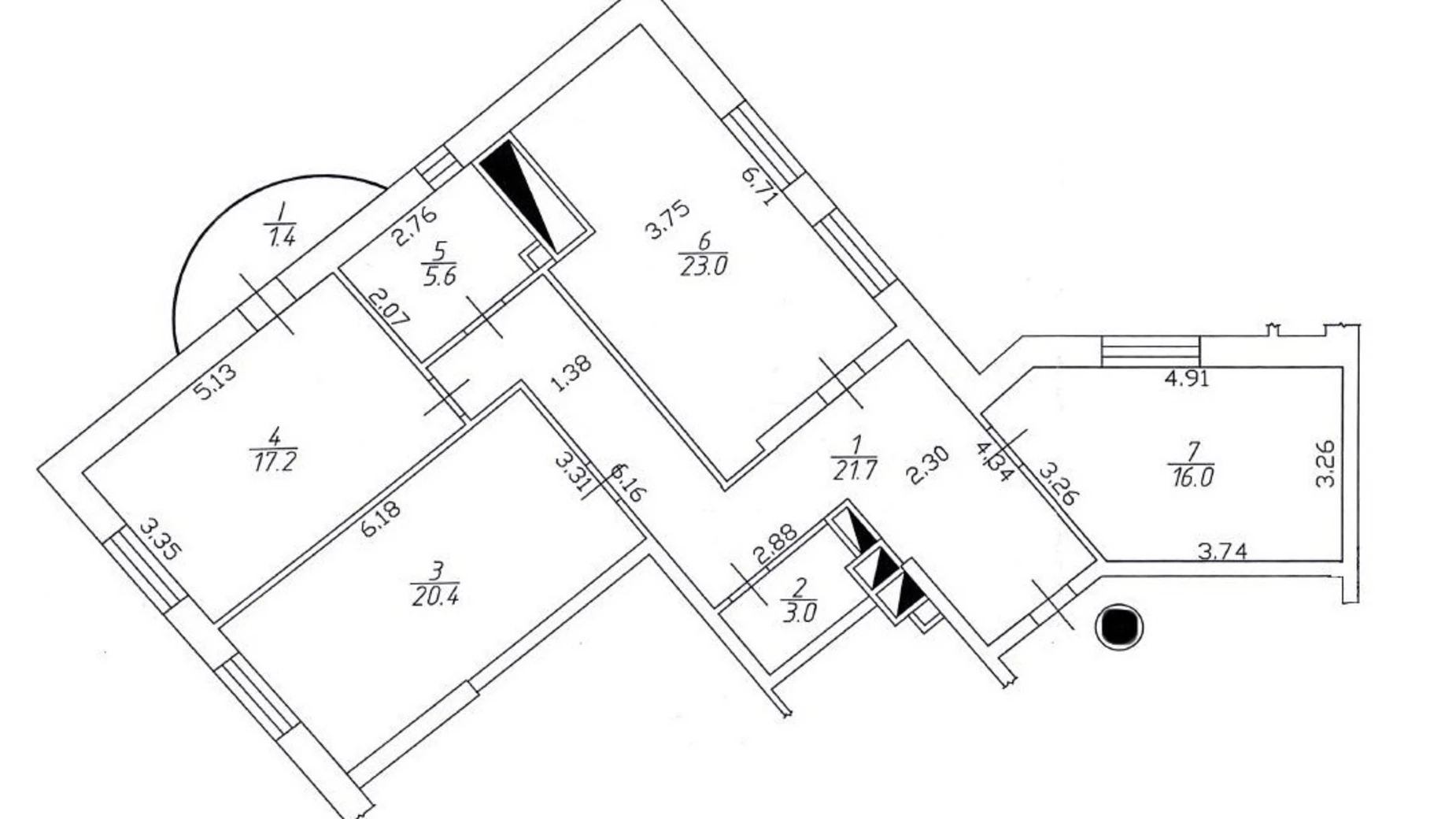 Продается 3-комнатная квартира 107.5 кв. м в Киеве, пер. Лабораторный, 7 - фото 3