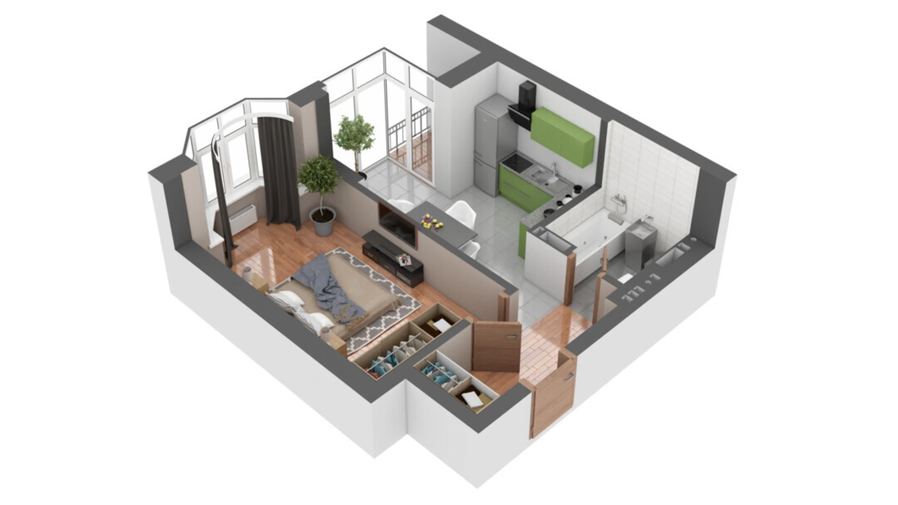 Продается 1-комнатная квартира 40 кв. м в Буче, бул. Леонида Бирюкова, 4 - фото 2