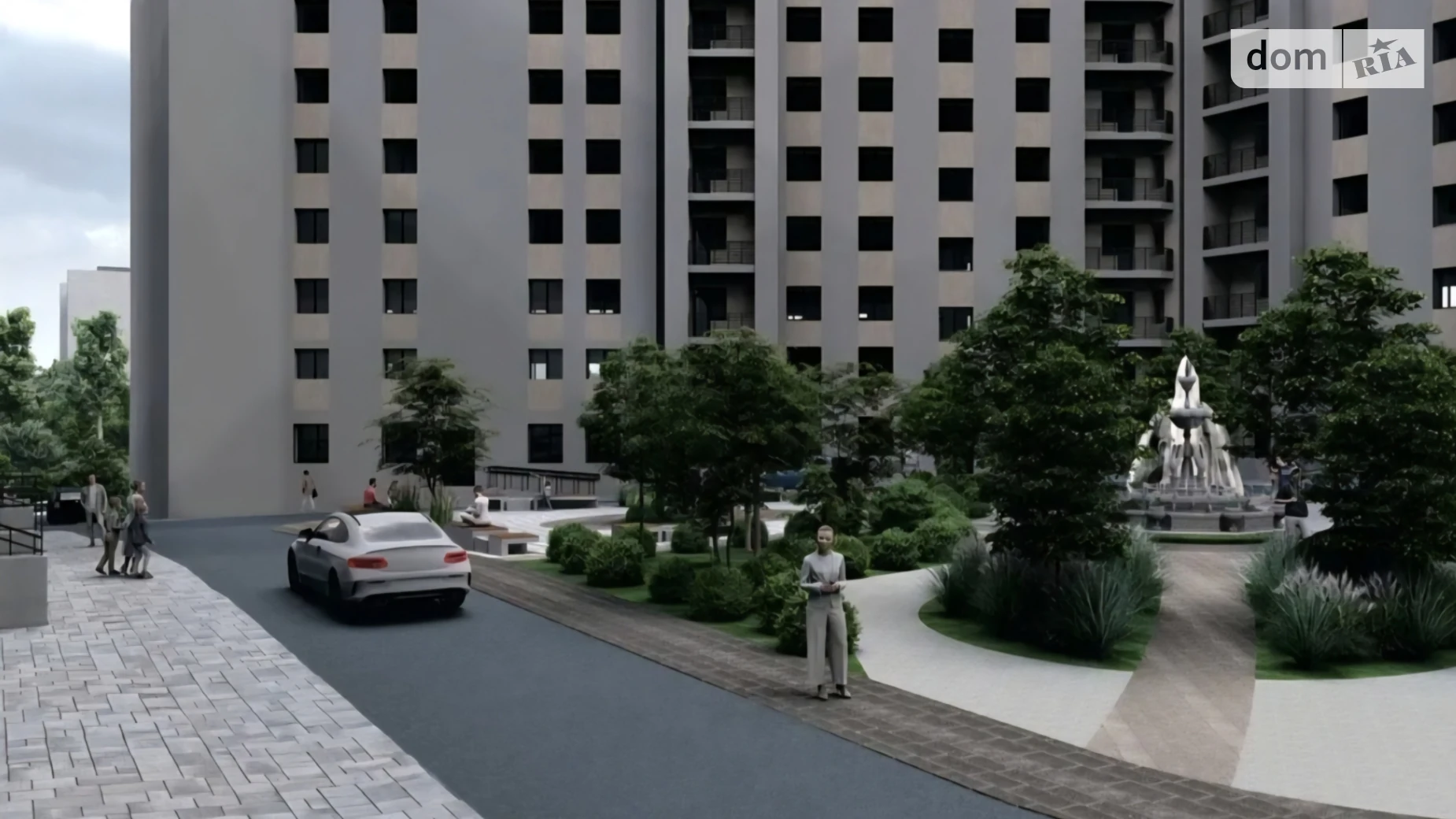 1-комнатная квартира 47.97 кв. м в Тернополе, ул. Сахарова Андрея Академика, 20 - фото 2